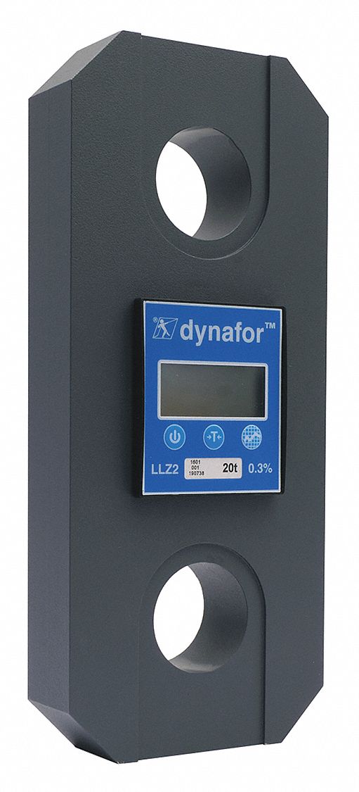 LOAD INDICATOR, DIGITAL, 20,000 KG CAP, LCD DISPLAY, 1 49/64 X 5 25/32 X 13 15/32IN, ALUMINUM