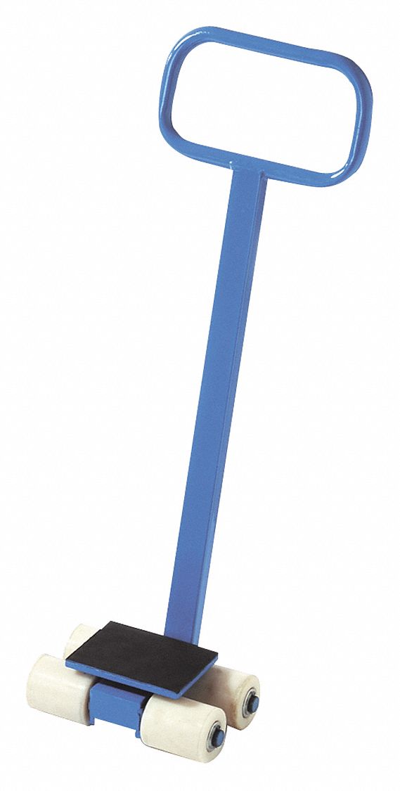 PUSH TROLLEY, LD CAP 8818 LB, WHEEL DIA 4 21/64 IN, POLYURETHANE