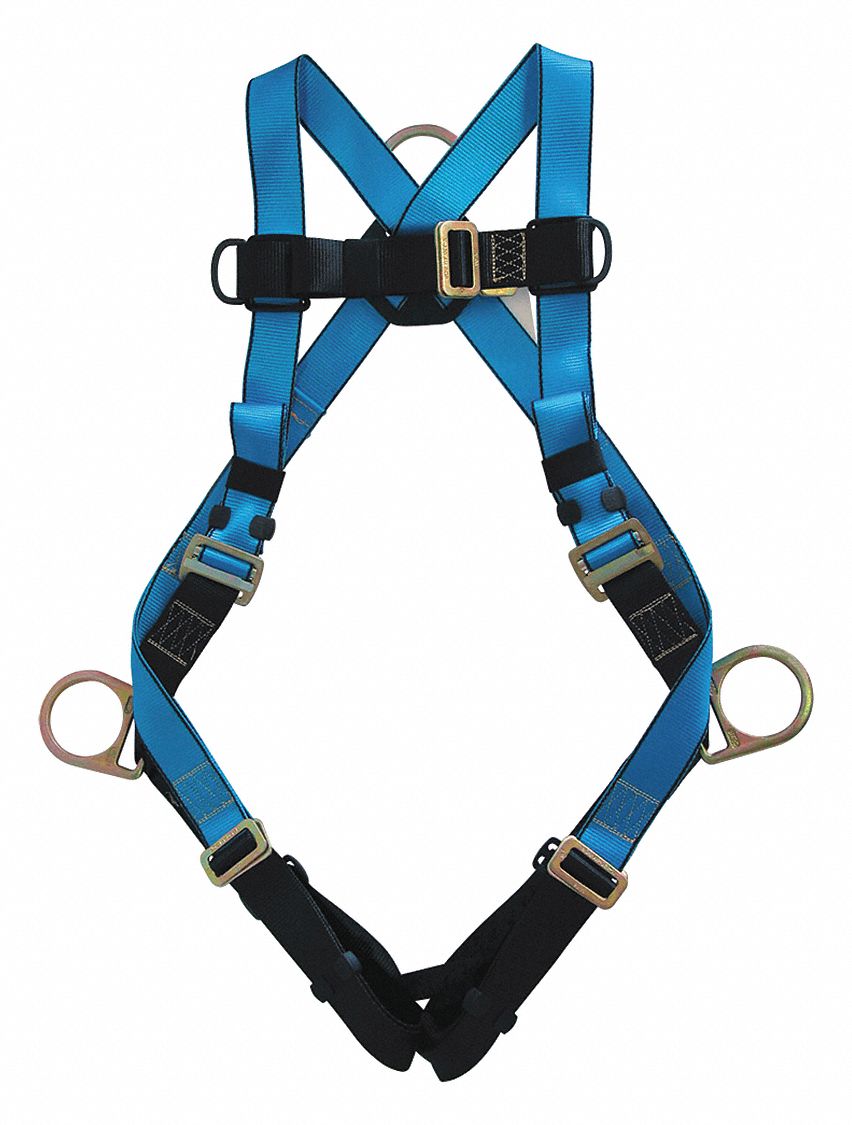 TRACTEL HARNESS, FULLBODY VERSAFIT/CSA Z259.10-12/BACK/SIDE DRING, BLUE ...