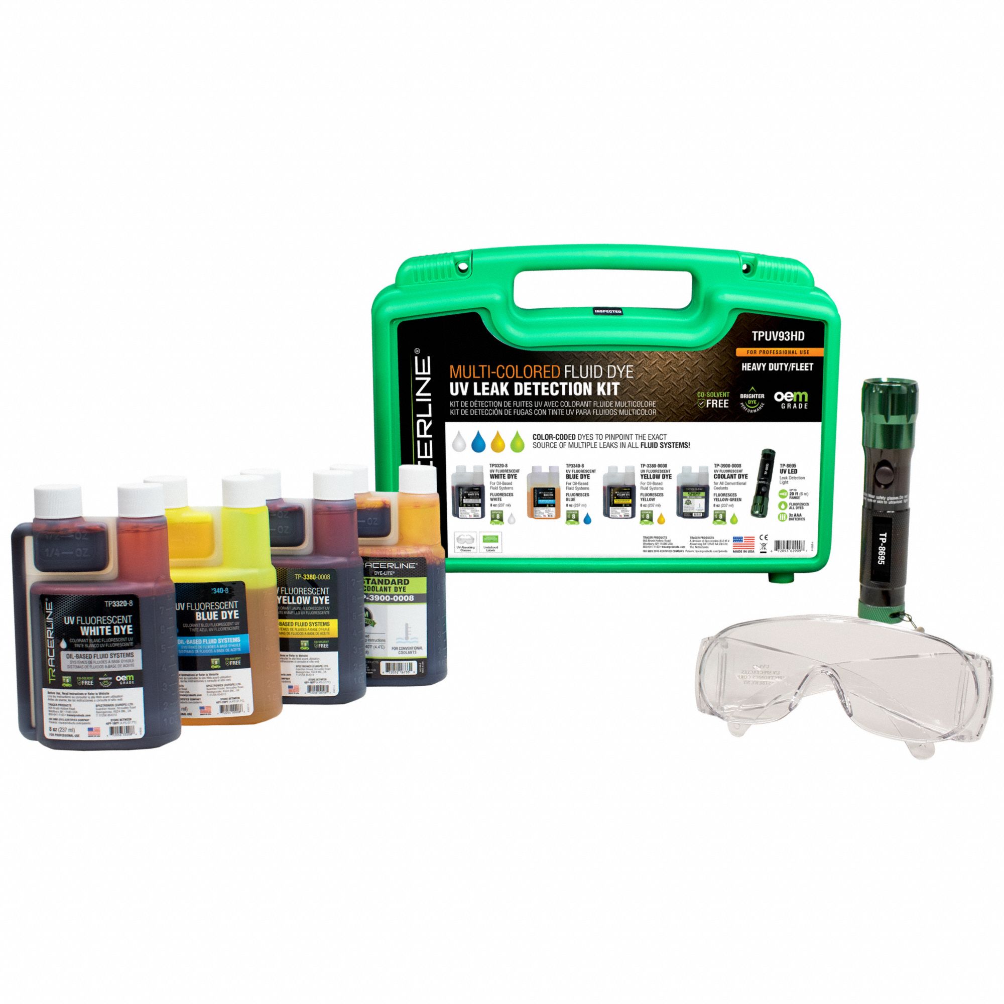 UV LEAK DETECTION KIT, MULTI-COLOR