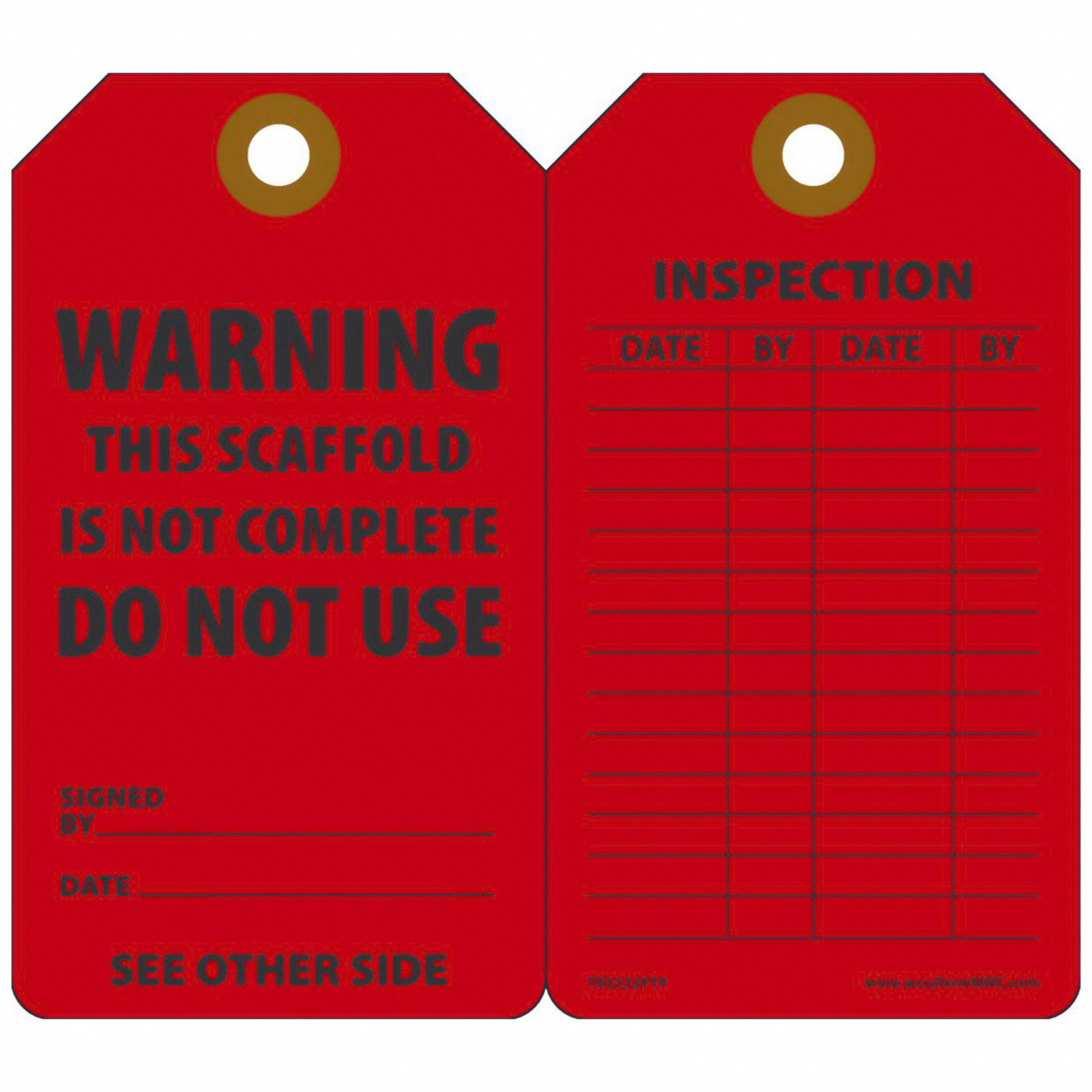 Scaffold, 3 1/4 in Wd, Tag - 43Z276|TRS322PTP - Grainger