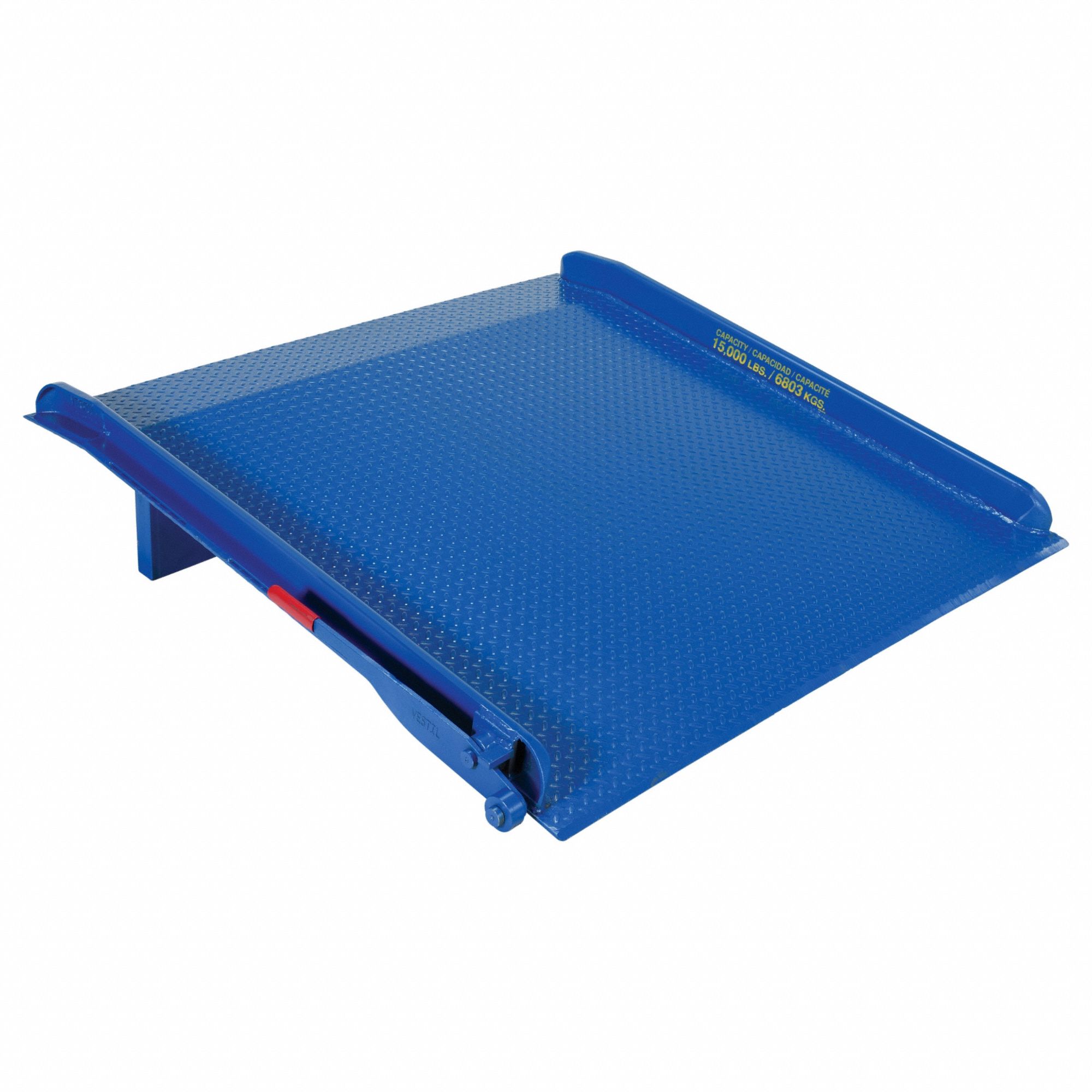 DOCK BOARD, 15,000 LB LOAD CAPACITY, 35⅞ IN OVERALL L, 72 IN OVERALL W, DIAMOND TREADPLATE