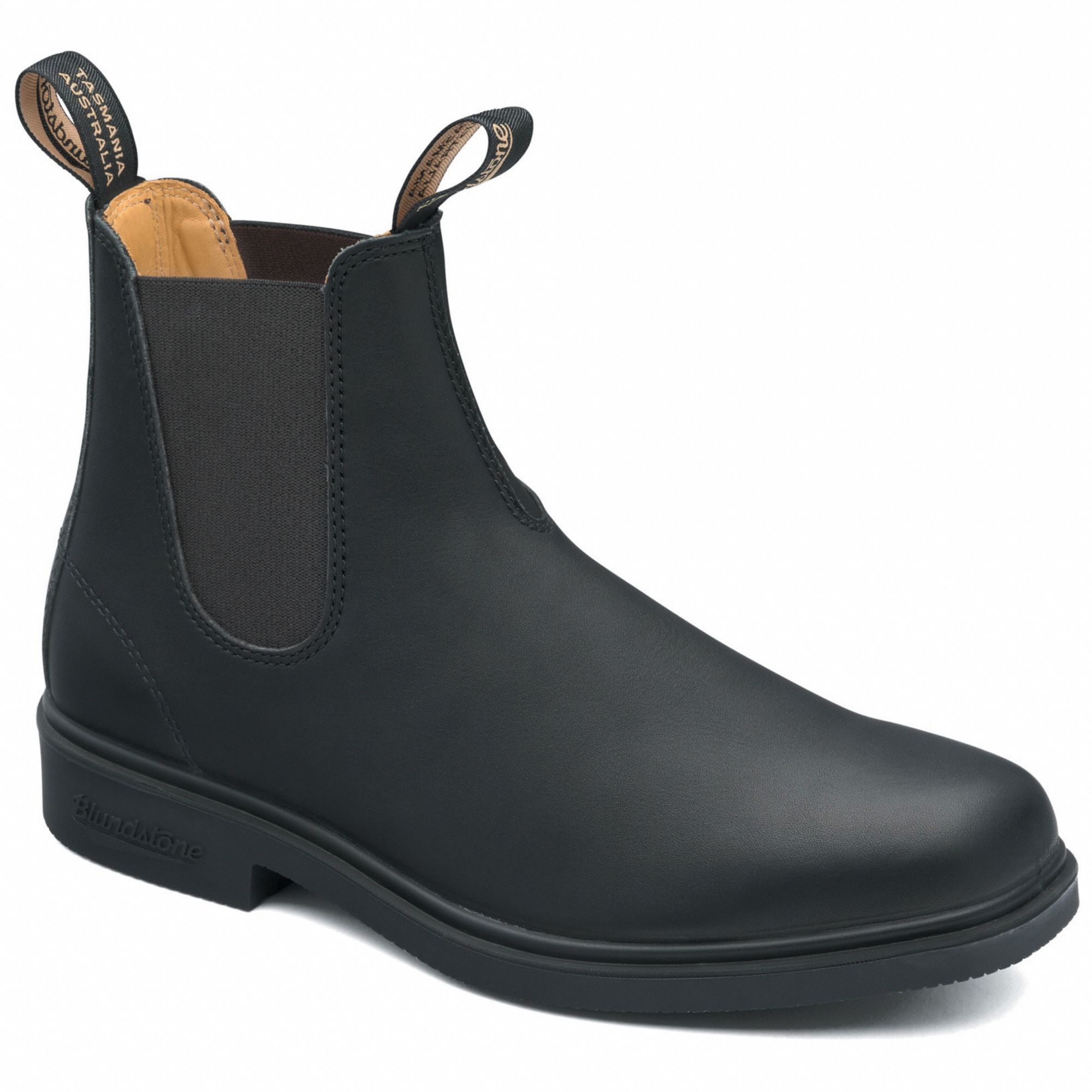 MEN'S CHELSEA BOOTS, SZ 11, LEATHER/PUR, BLK, 6 IN H, NON-CSA, 290 ° F, WATER-RESISTANT