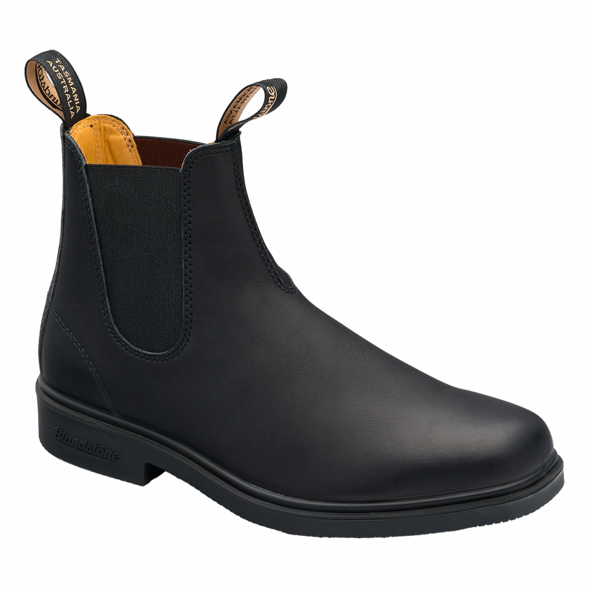 UNISEX CHELSEA BOOTS, SZ 11/9, LEATHER/PUR, BLK, 6 IN H, NON-CSA, 290 ° F, WATER-RESIST