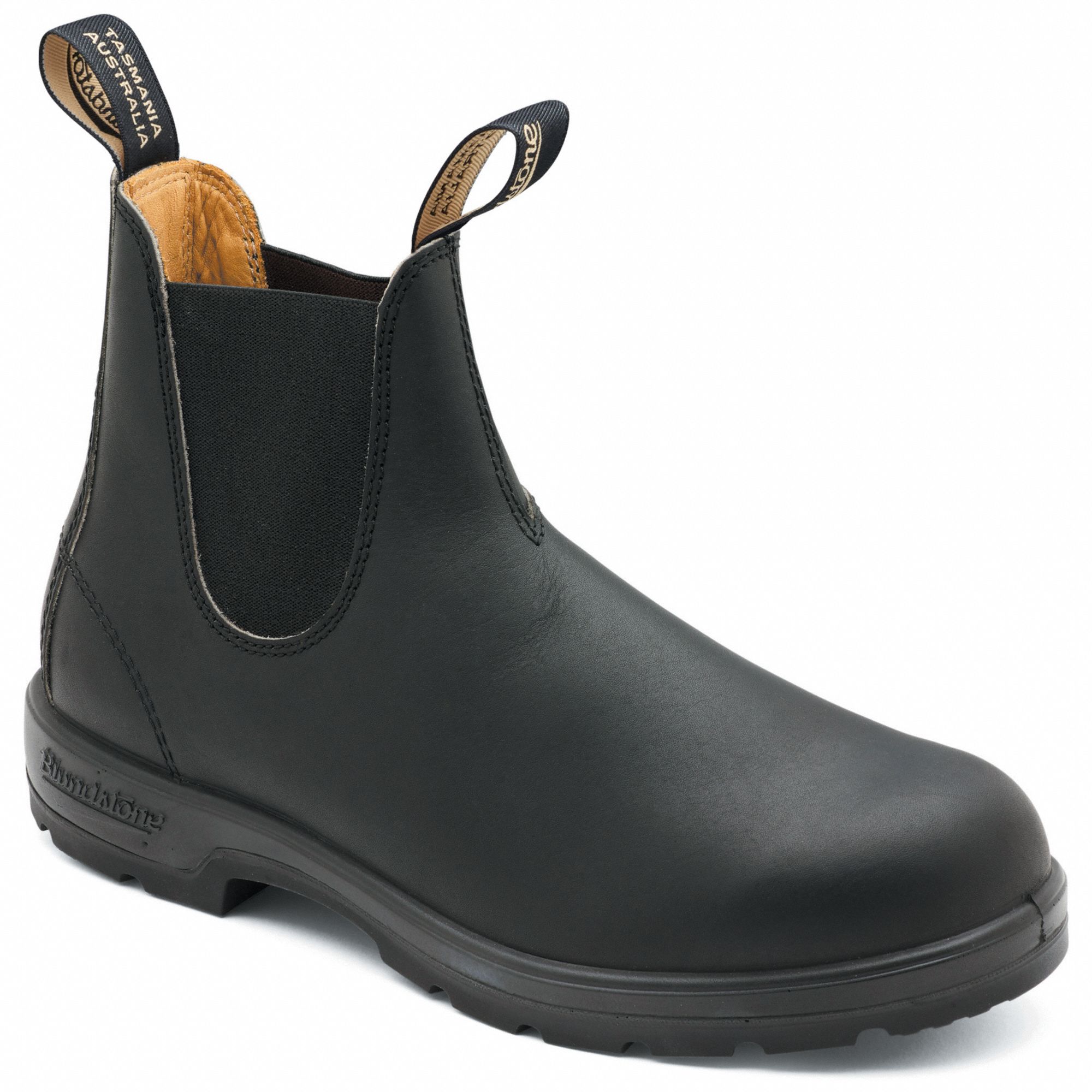 UNISEX CHELSEA BOOTS, SIZE 11½/9½, LEATHER/PUR, BLACK, 6 IN HEIGHT, NON-CSA, 290 ° F