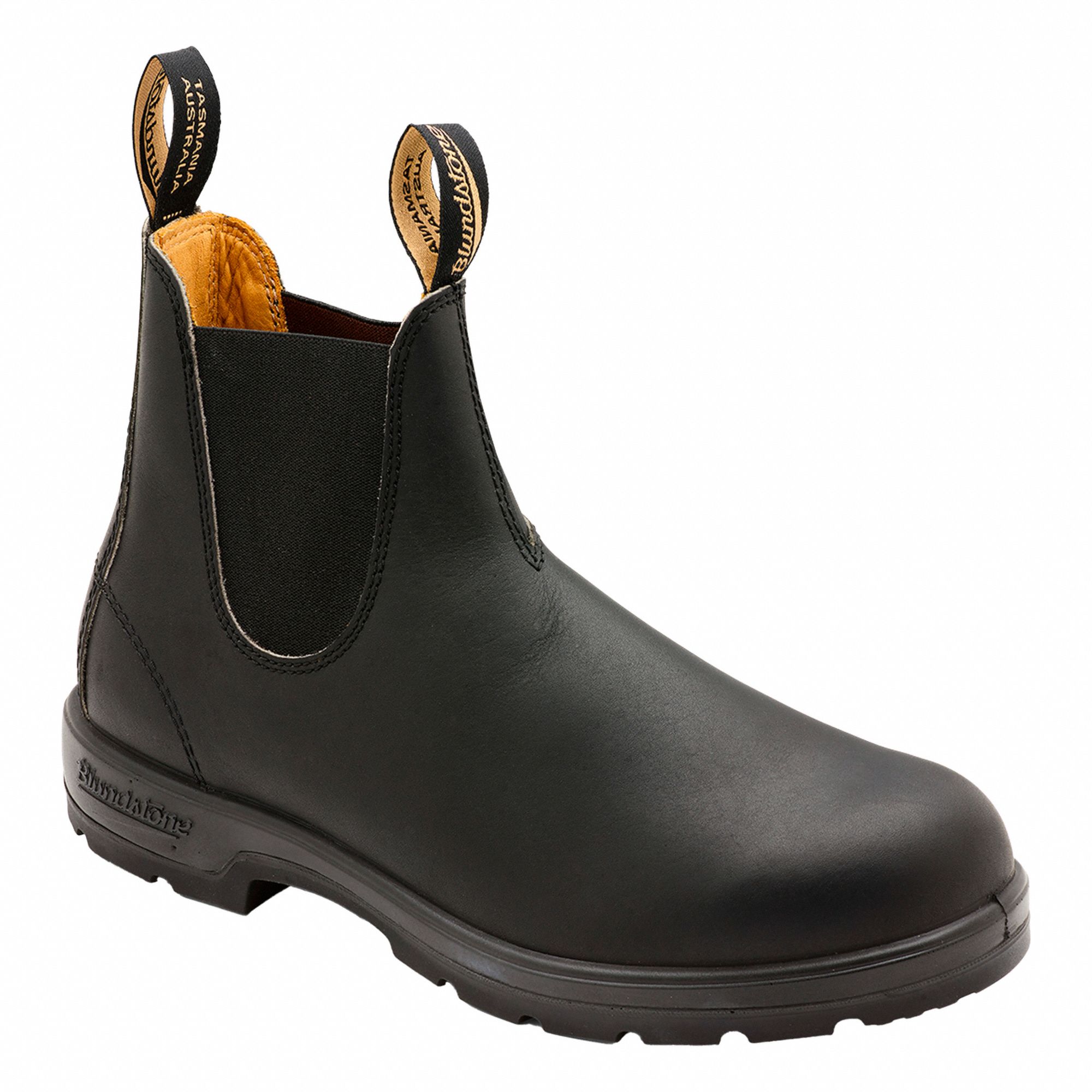 MEN'S CHELSEA BOOTS, SZ 10½, LEATHER/PUR, BLK, 6 IN H, NON-CSA, 290 ° F, WATER-RESISTANT