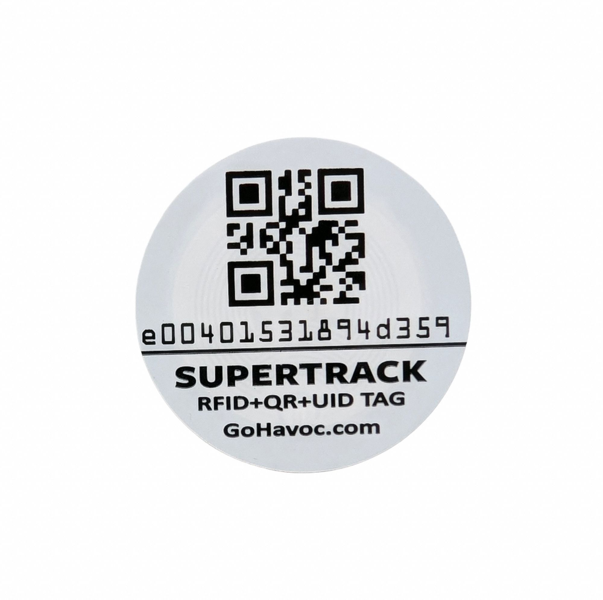 RFID + QR Code Asset Tag,  PK1000