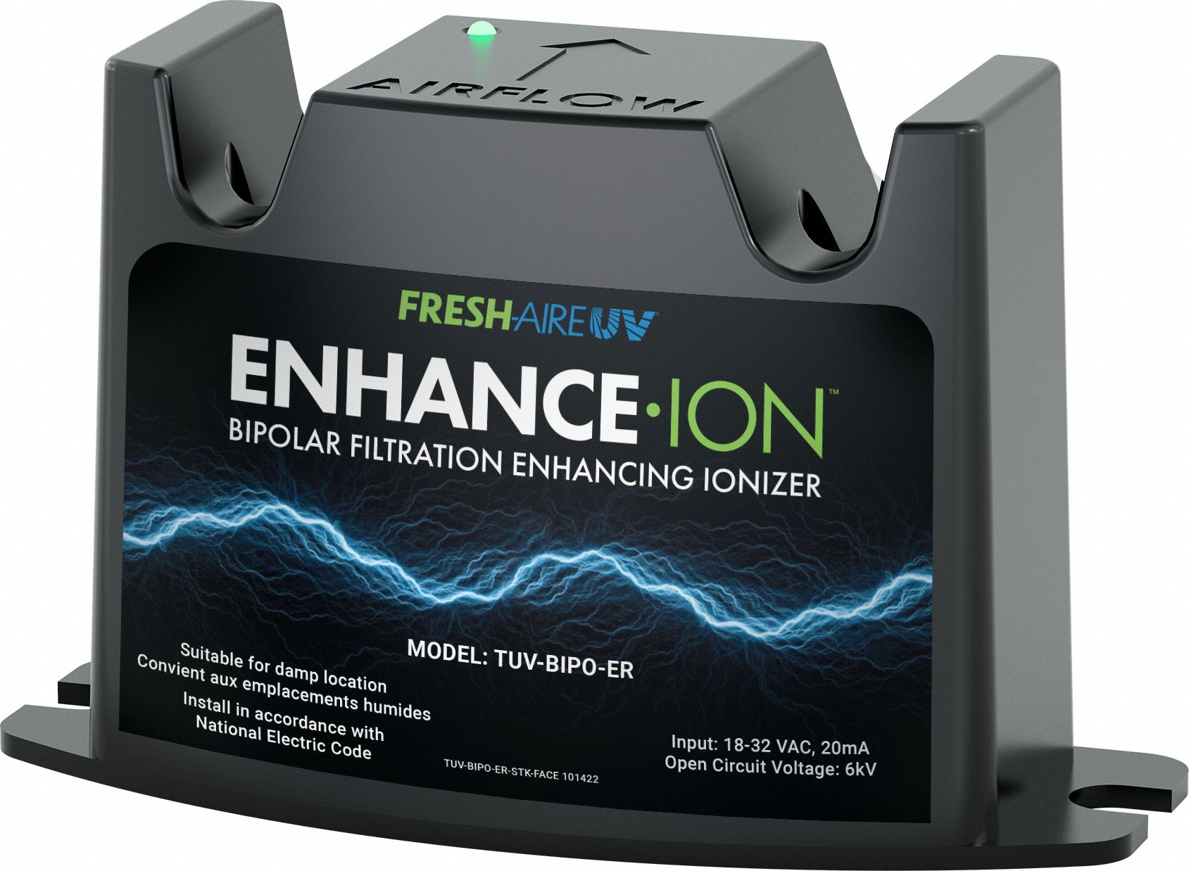 Duct Mount Air Cleaner: Duct, Ionization