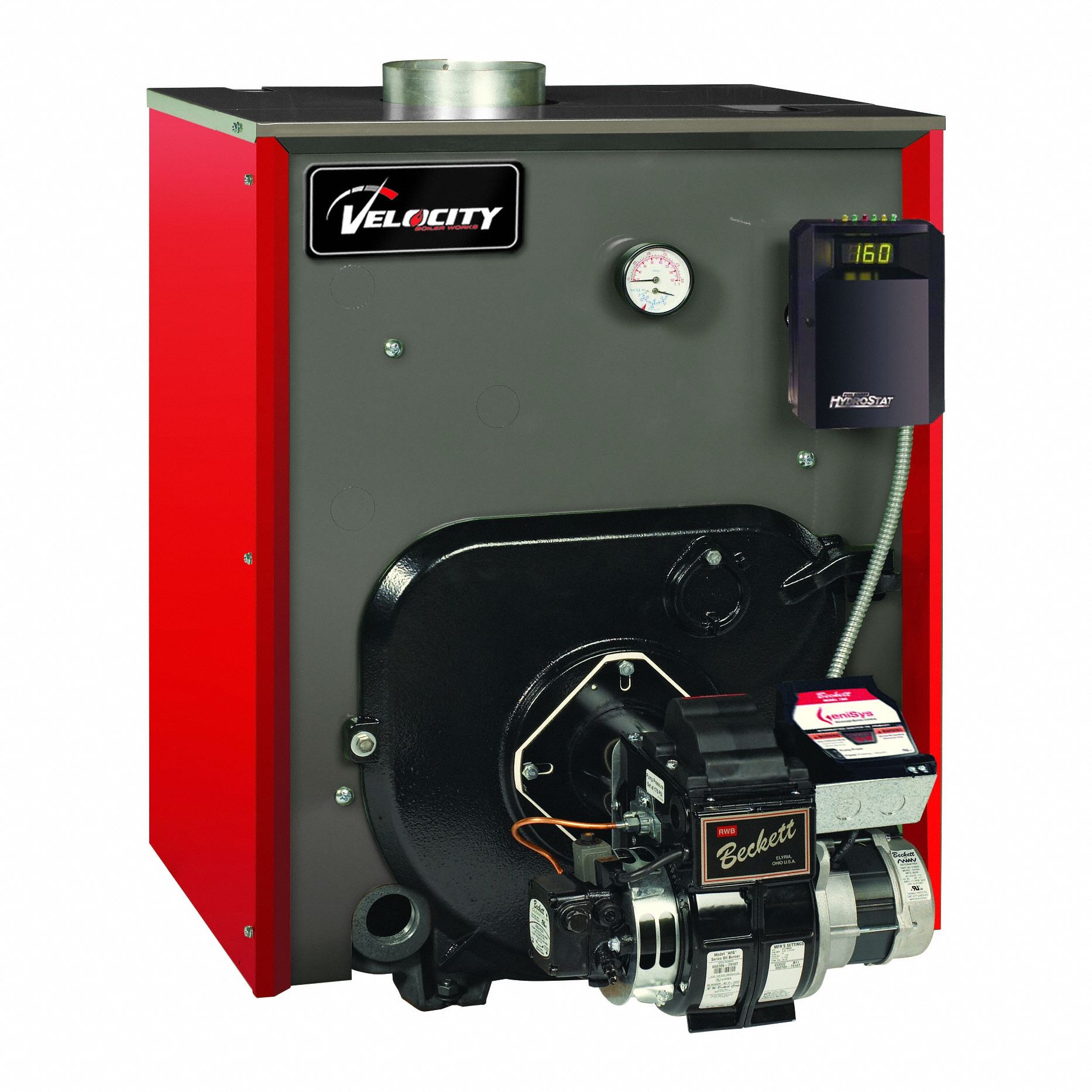 VELOCITY BOILER WORKS, 80,000 BtuH AHRI Net BtuH, 1 1/2 in / 1 1/2