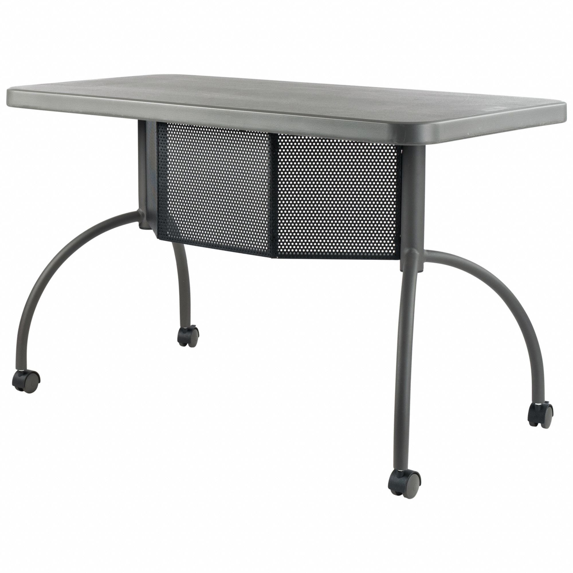 Seminar/Training Table: Charcoal, 30 in, 48 in Table Lg, 24 in Table Wd
