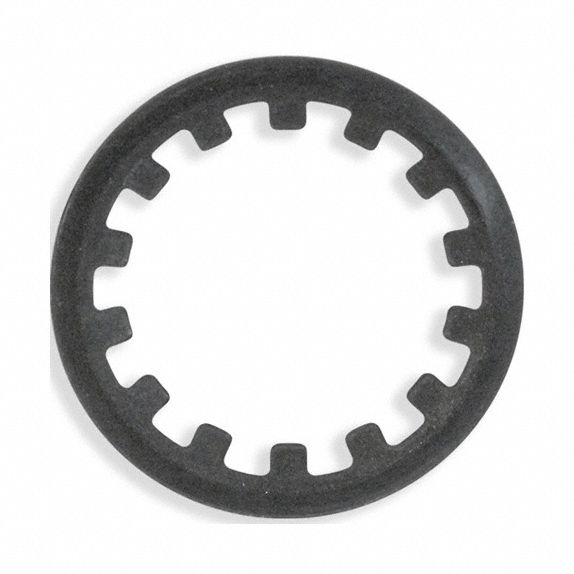 Retaining Ring: Inch, External, Curved Rim Tooth-Locking, 0.015 in Thick, Stainless Steel, 10 PK