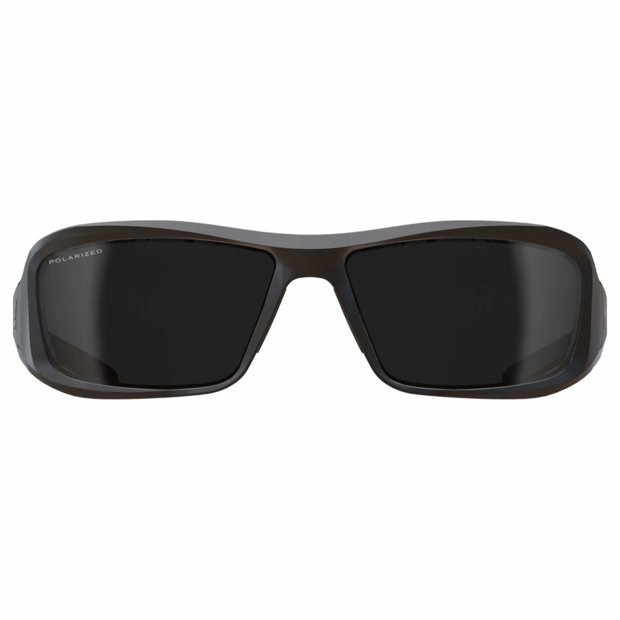 Safety Glasses: Smoke Lens, Full-Frame, Metal Detectable, Black Frame, Brazeau Series