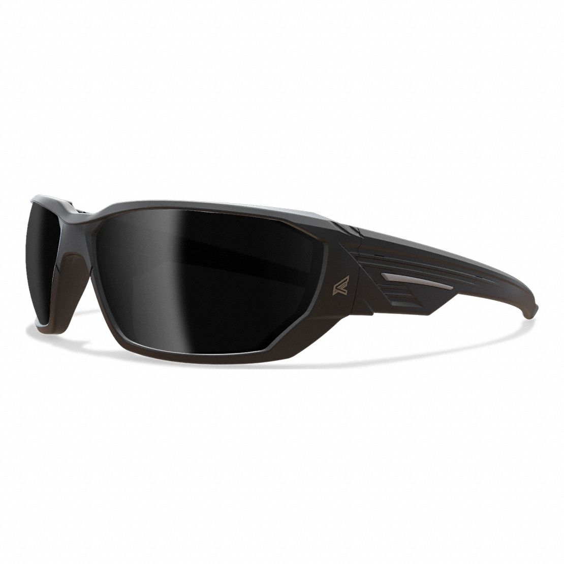 Edge Eyewear TXD416, Dawson Safety Glasses, Black Frame, Polarized Smoke Lens