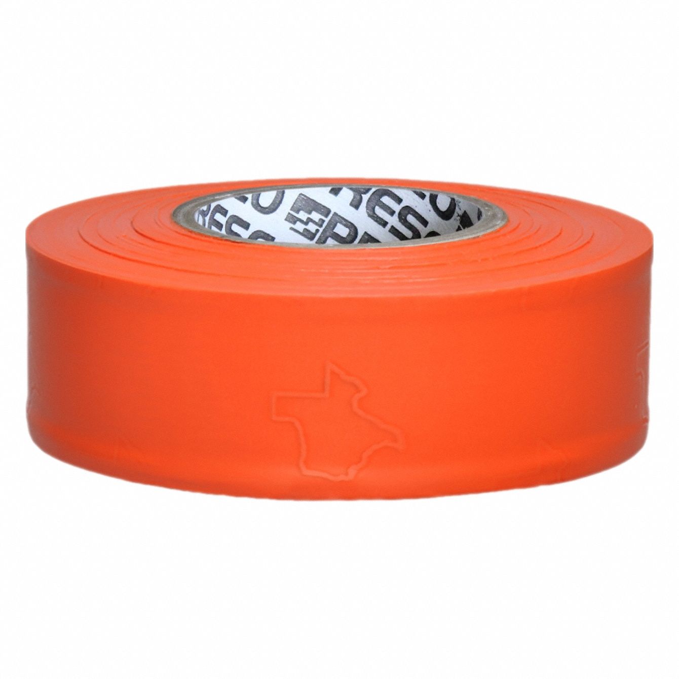 Flagging Tape: Orange, No Legend, No Pattern, 300 ft Lg, 1 3/16 in Wd, Vinyl