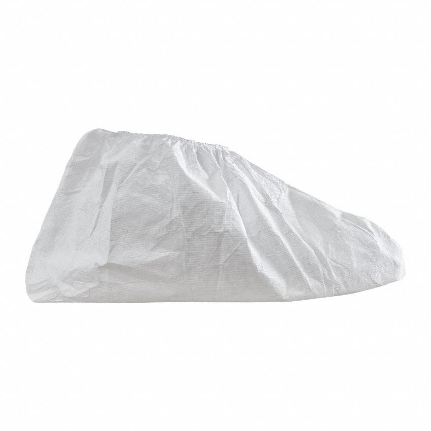 Shoe Covers: Tyvek® 400, 8 1/4 in Overall Ht, White, Universal, 200 PK