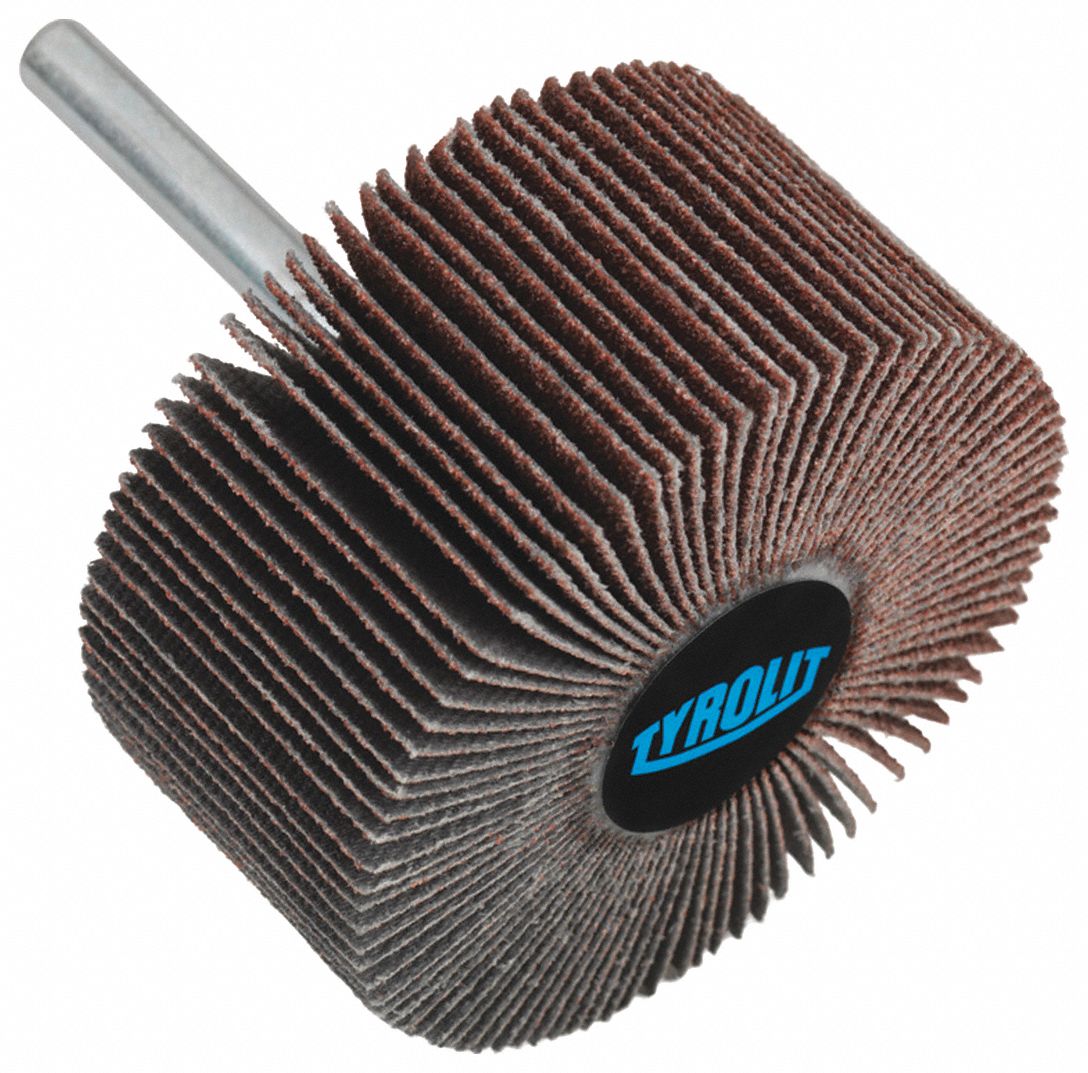 TYROLIT MOUNTED FLAP WHEEL AO 1X 1/2 X 1/4 80GRT Mounted Flap Wheels