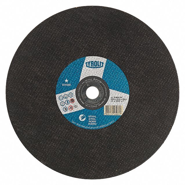 TYROLIT CHOPSAW WHEEL AO 14X3/32X1 STEEL Abrasive CutOff and Chop