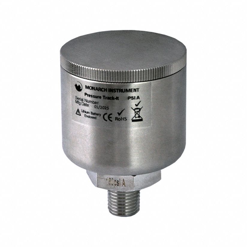 Data Logger: -4°F to 185°F, -20°C to 85°C, 5396-0301, Pressure/Temp, USB, Cable, Windows