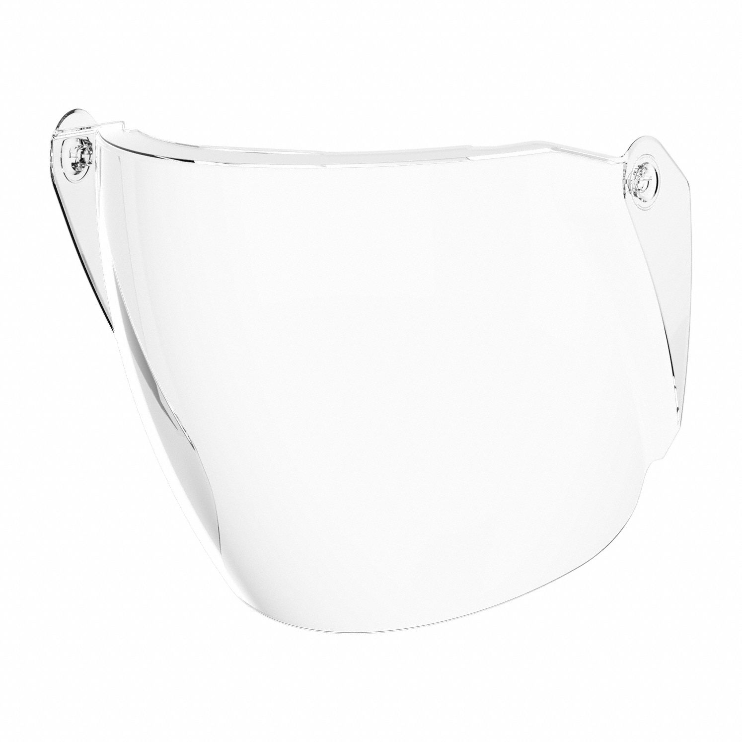 Face Shield: Scratch-Resistant, Dielectric, EPDM, Clear, Polycarbonate Visor Material