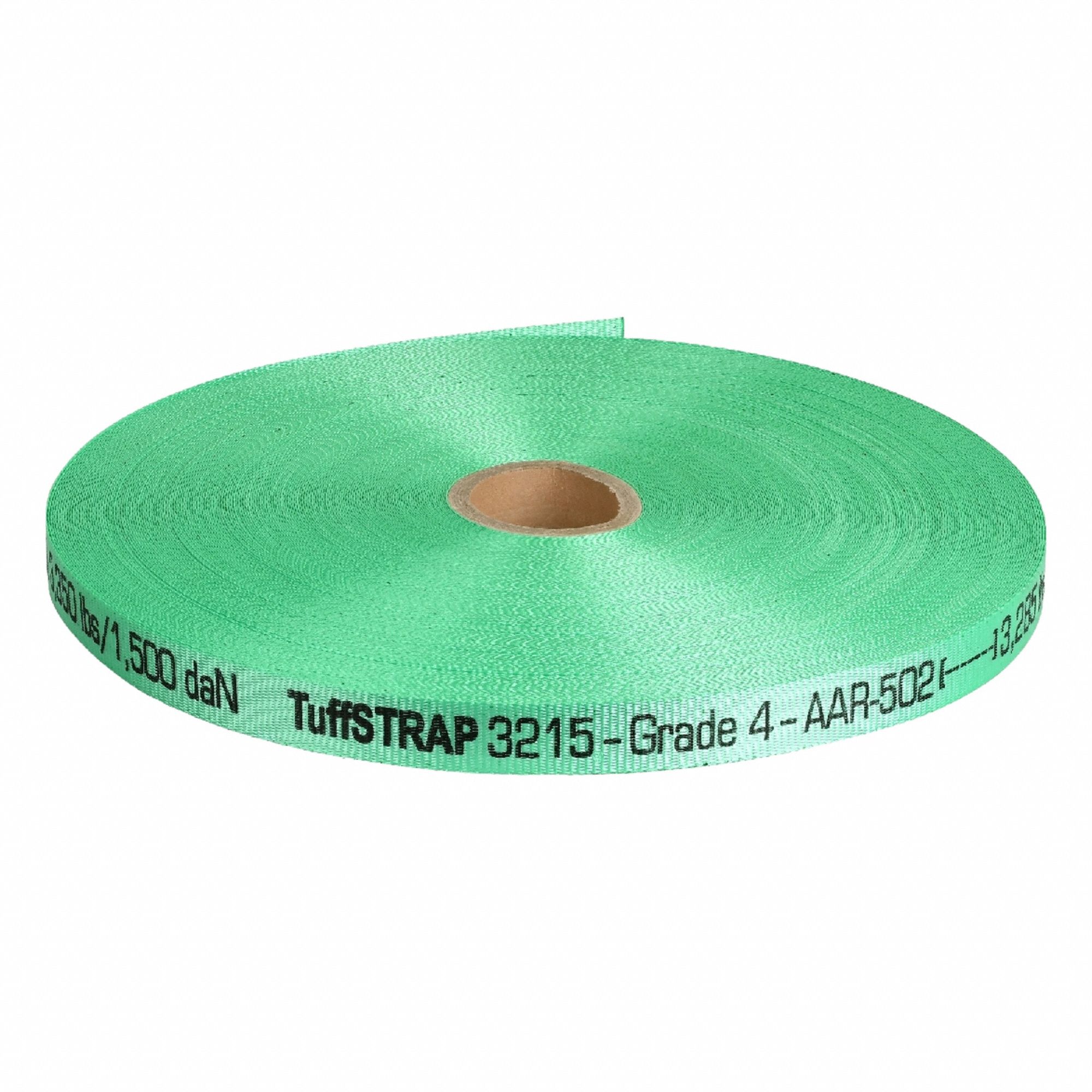 AAR Grade 4 Woven Polyester strapping,  Hand Strapping,  1 1/4 in Strapping Width,  PK 4