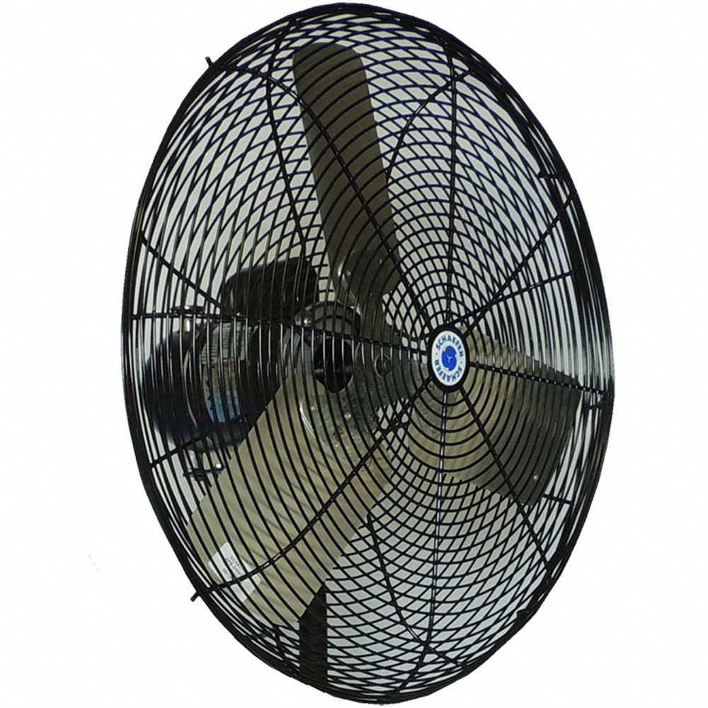 Fan Head: 24 in Blade Dia, 2 Speeds, 115V AC, 1/4 hp Motor, Oscillating