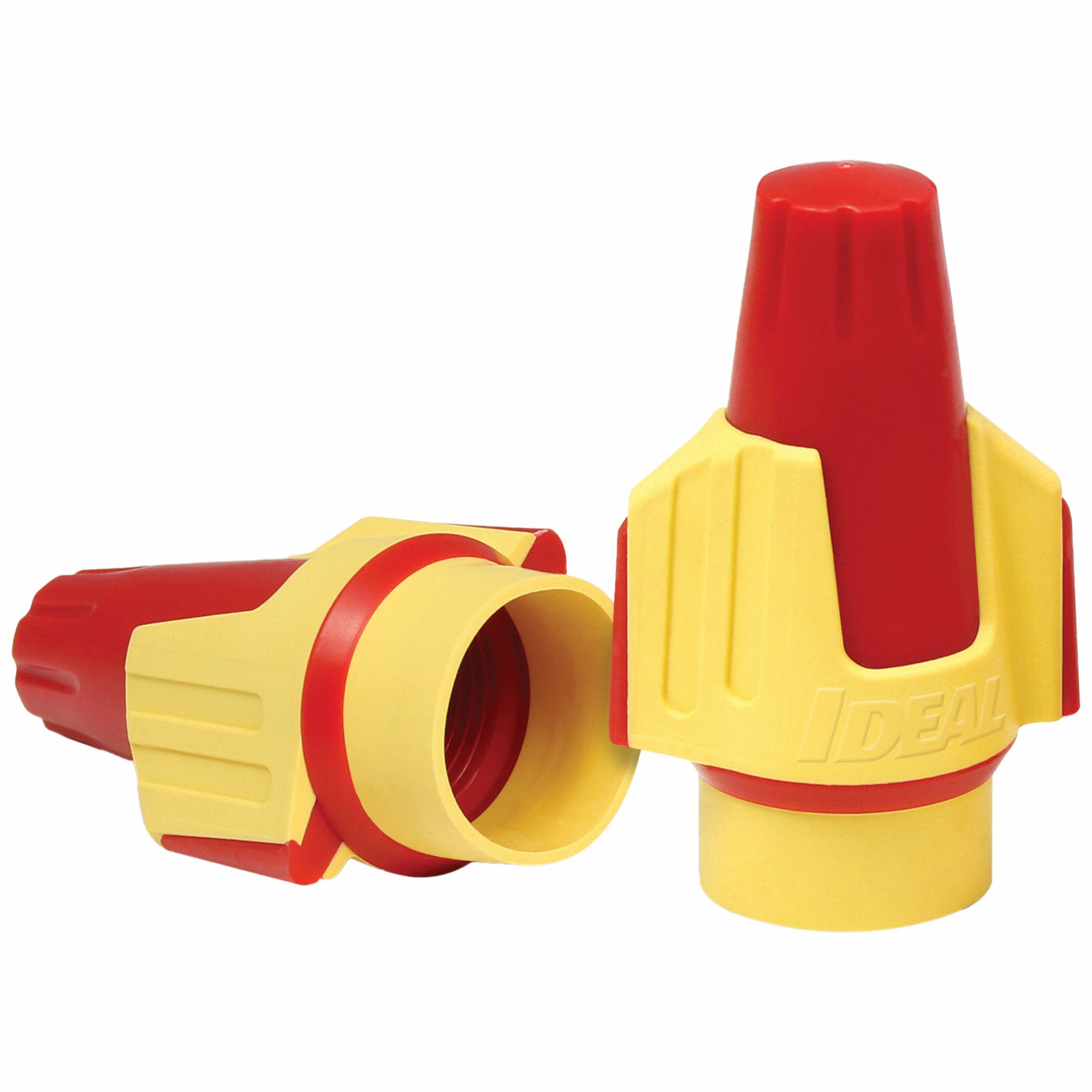 Twist On Wire Connector: Red/Yellow, 22 AWG – 8 AWG Twist-On Wire Size Ranges, 250 PK