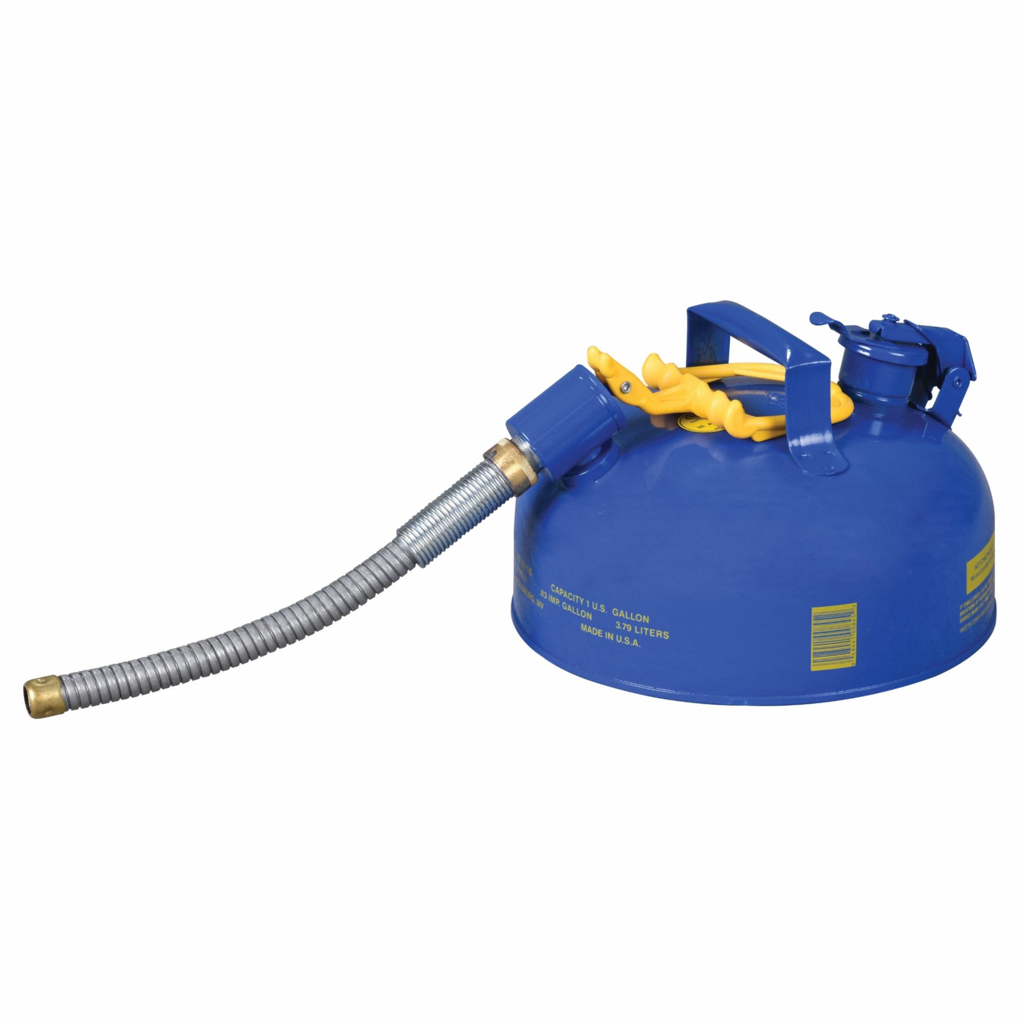 Type II Safety Can: For Use With Kerosene, 1 gal Capacity, Includes 7/8 in OD Hose, Blue