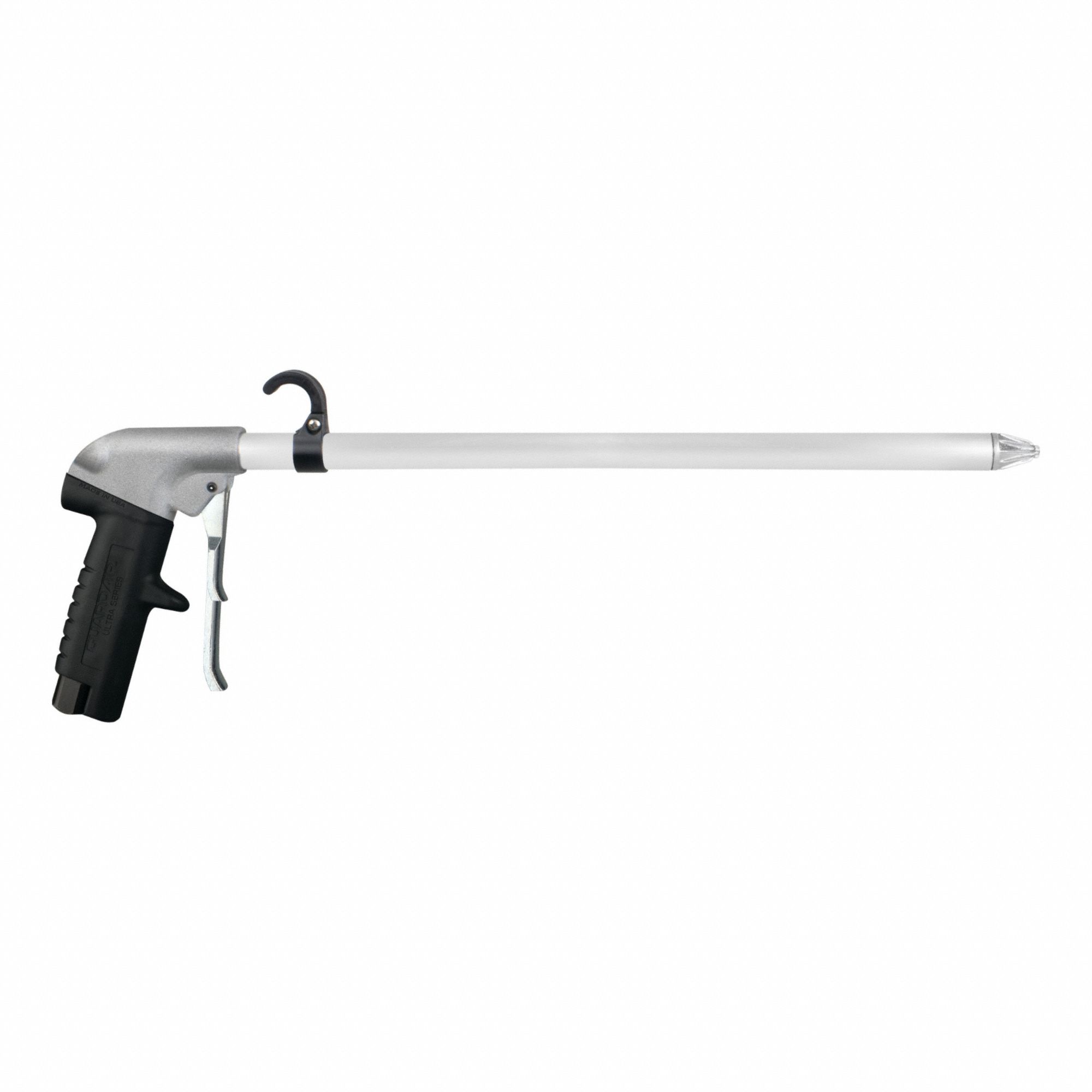 Air Gun: Pistol-Grip Grip, Aluminum, 3/8 in Female NPT, 1 Nozzle(s), Whisper Jet, Aluminum