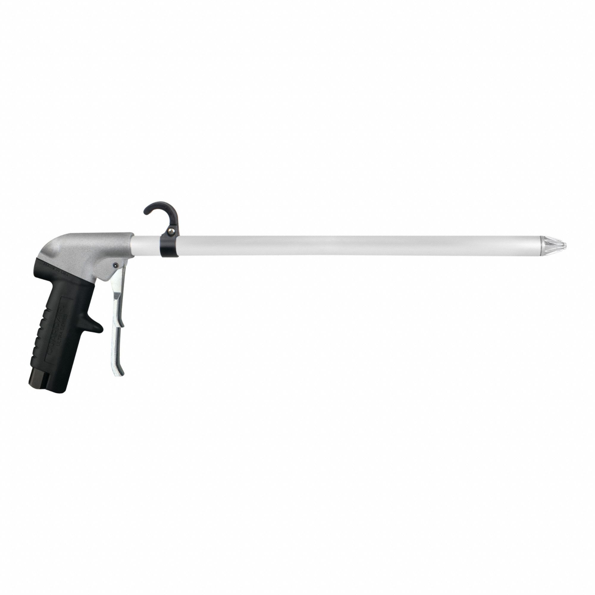 Air Gun: Pistol-Grip Grip, Aluminum, 3/8 in Female NPT, 1 Nozzle(s), Whisper Jet, Aluminum