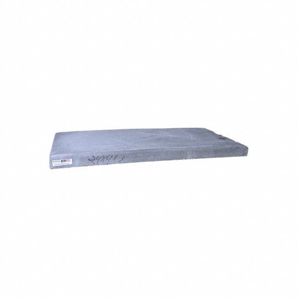 Mounting Pad: Rectangle, 24 in Lg, 48 in Wd, 3 in Ht, Concrete Outer, Gray