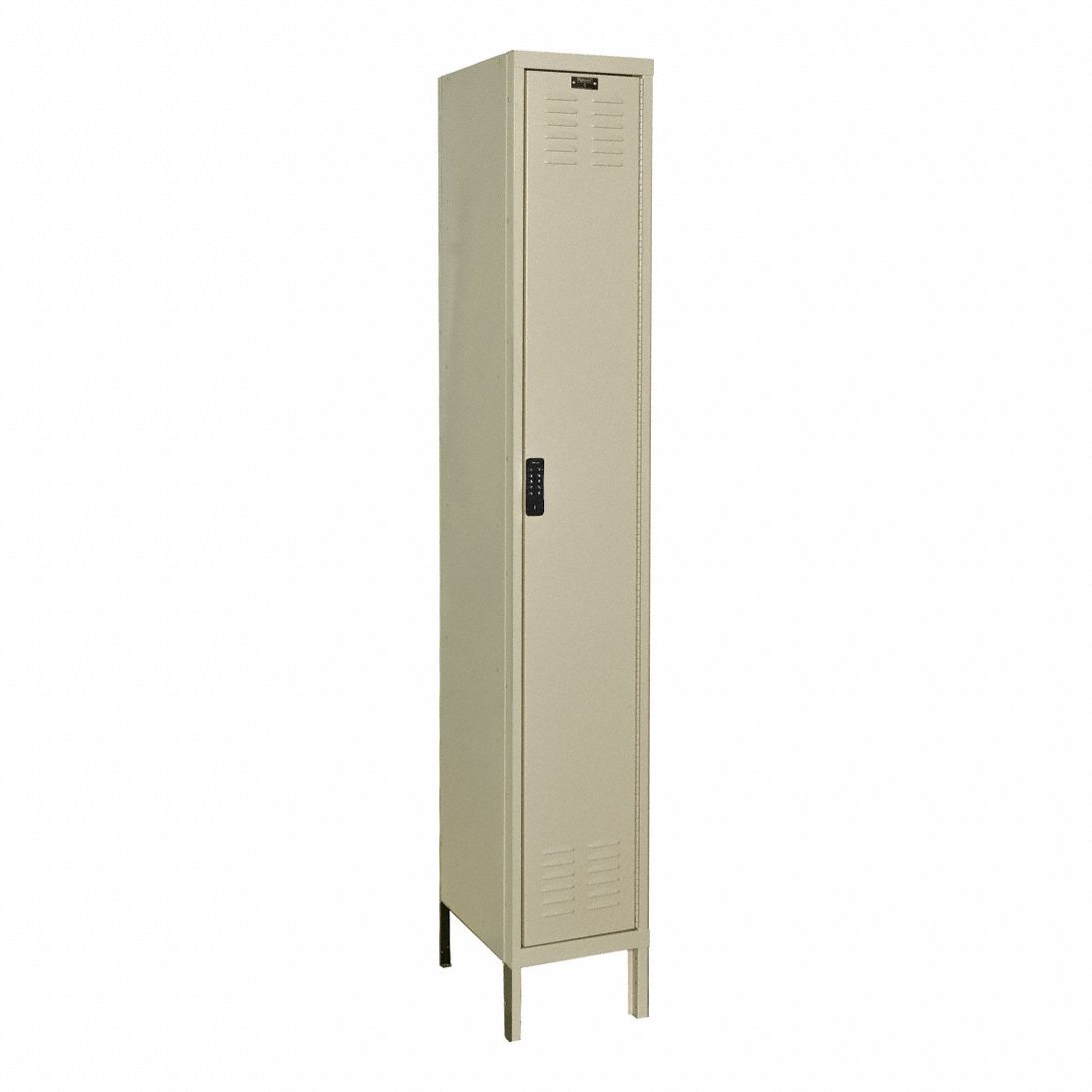 Wardrobe Locker: 12 in x 12 in x 78 in, Louvered, 1 Tiers, 1 Units Wide, Electronic Keypad