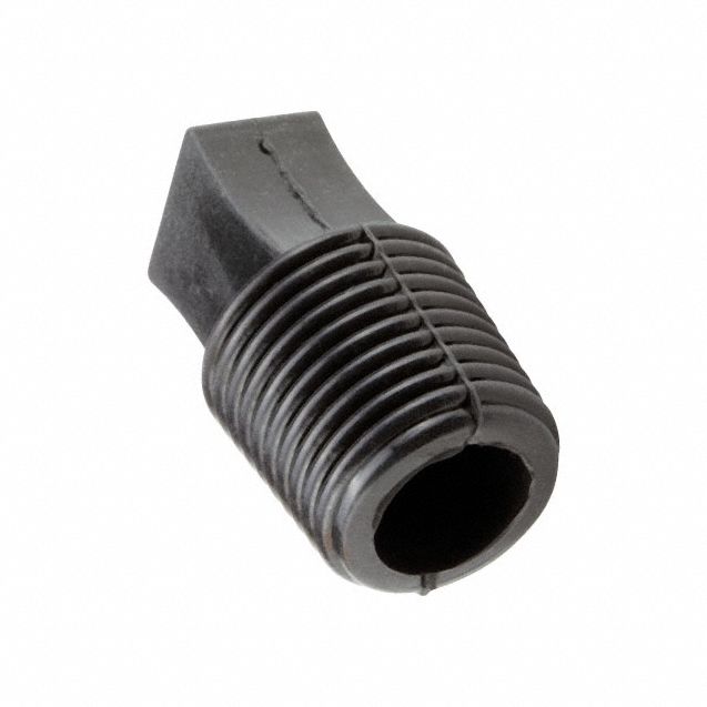 Tapered Plugs: Silicone, For 0.221 in to 0.315 in Hole, Black, 0.315 in Plug Dia at Top, 50 PK