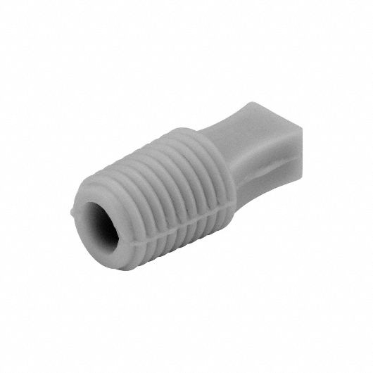 Tapered Plugs: Silicone, For 0.787 in to 0.866 in Hole, Gray, 0.866 in Plug Dia at Top, 20 PK