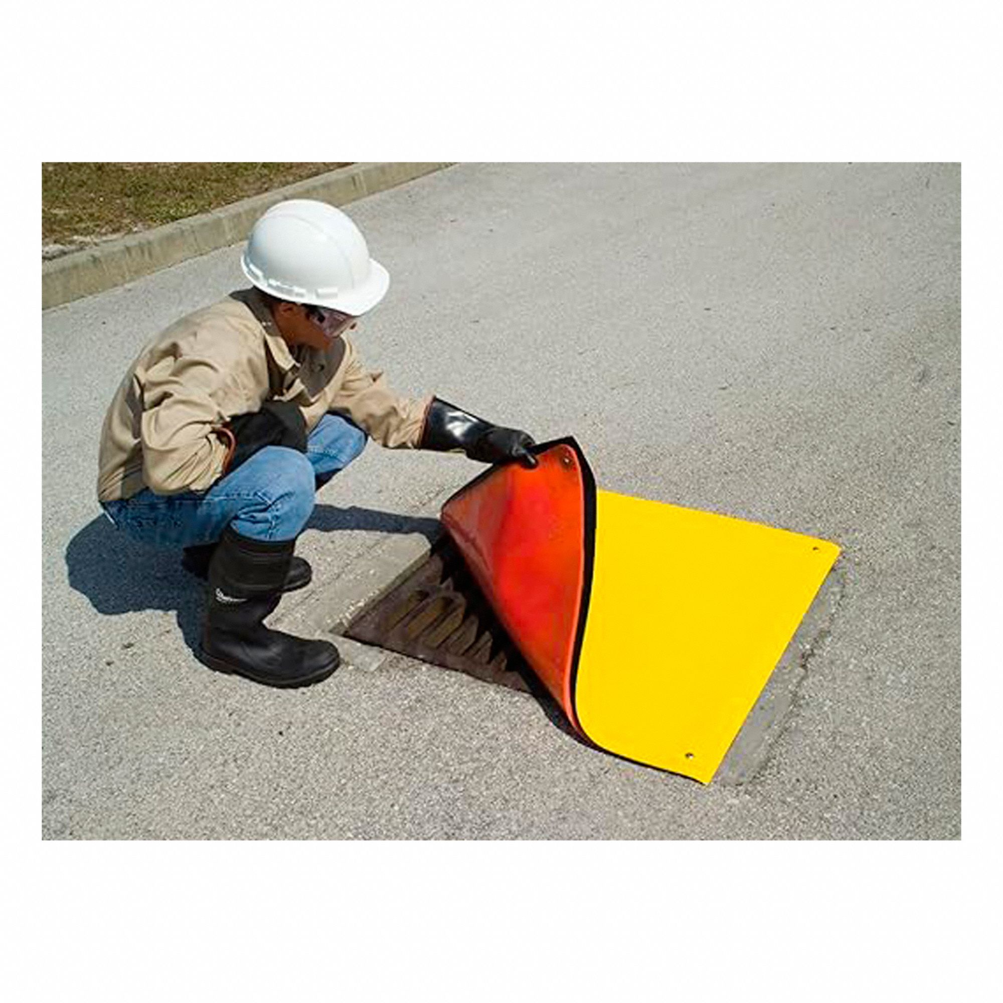 DRAIN COVERS/SEALS,CIRCLE,PE/UR,ORNG/YW