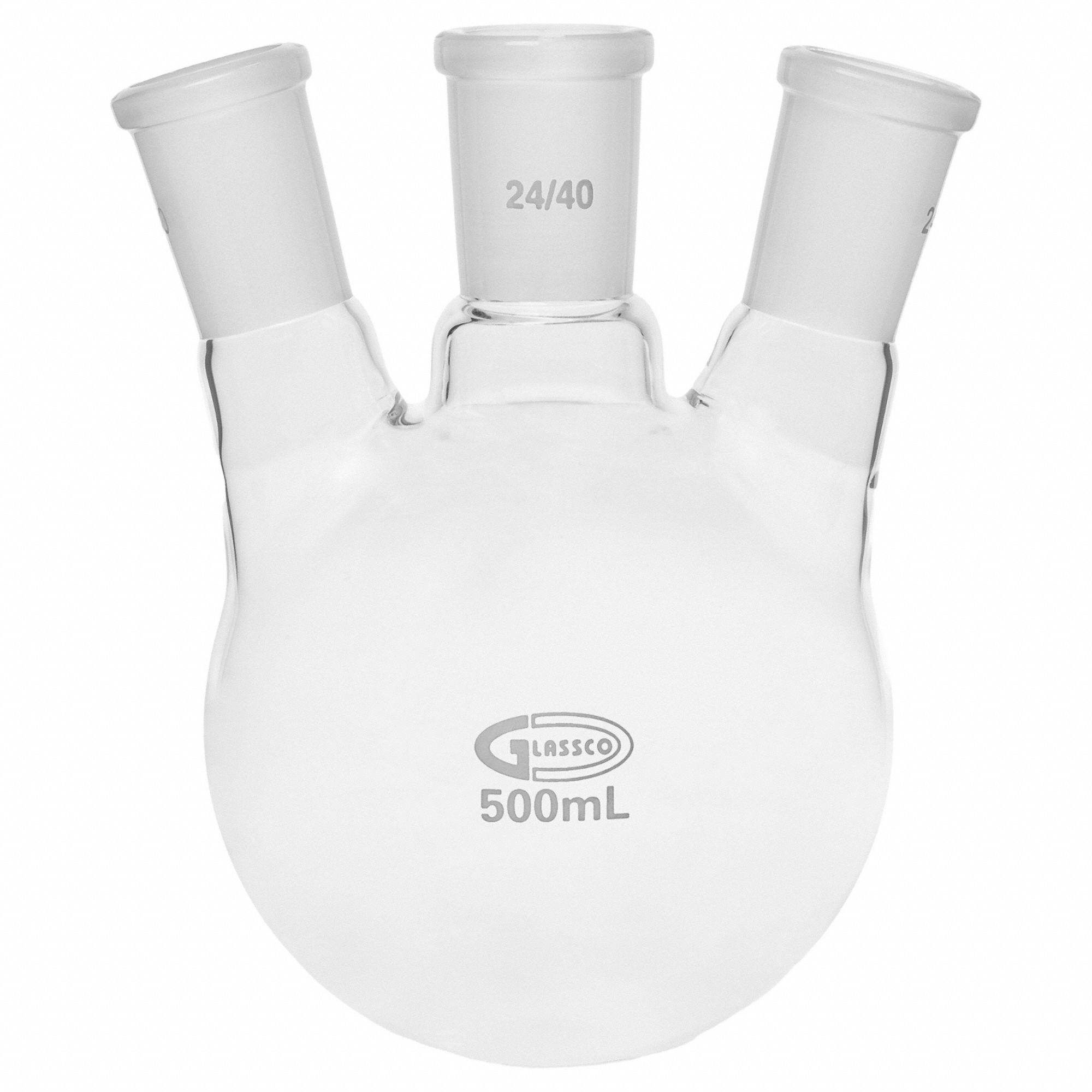 Borosilicate Glass, 500 mL Capacity mL, Boiling Flask 811J52