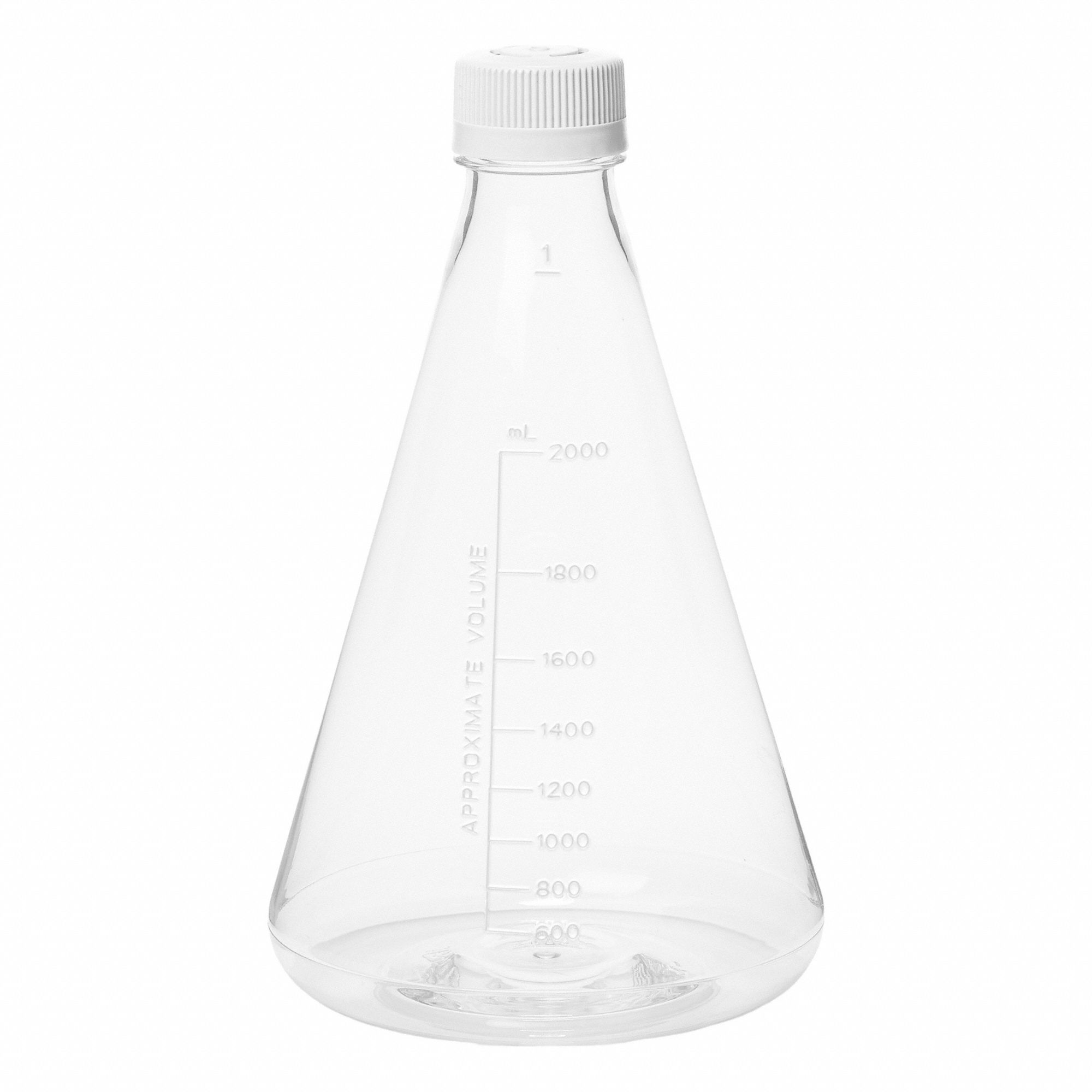 Plastic Flasks: Erlenmeyer, Polycarbonate, 2, 000 mL, Sterile