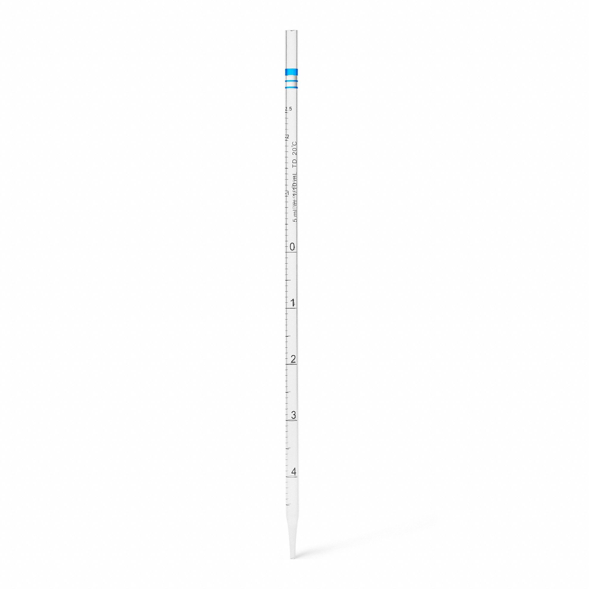 Serological Pipette: 5 mL Capacity, 0.1 mL Graduation Increments, Sterile