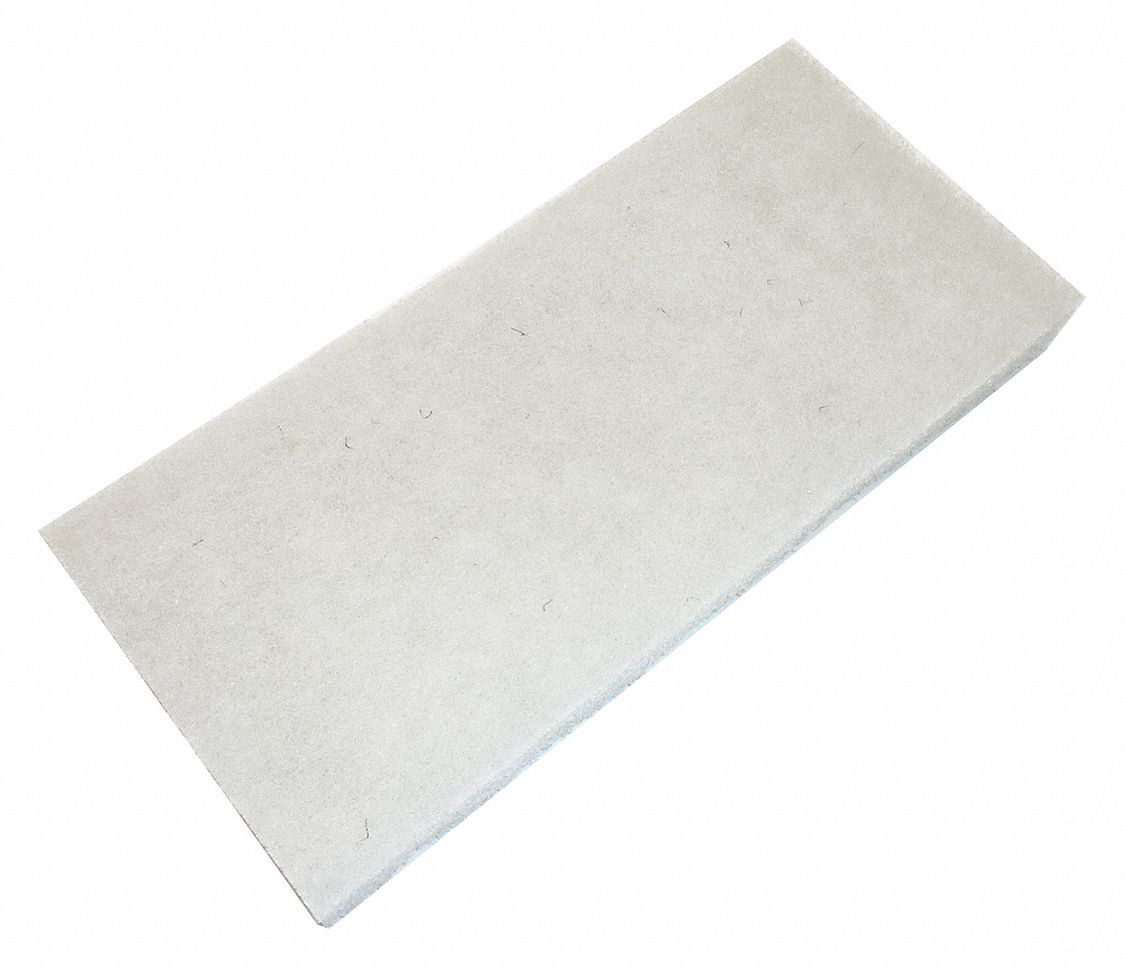 SCRUB PAD,POLYESTER,WHITE,CA10