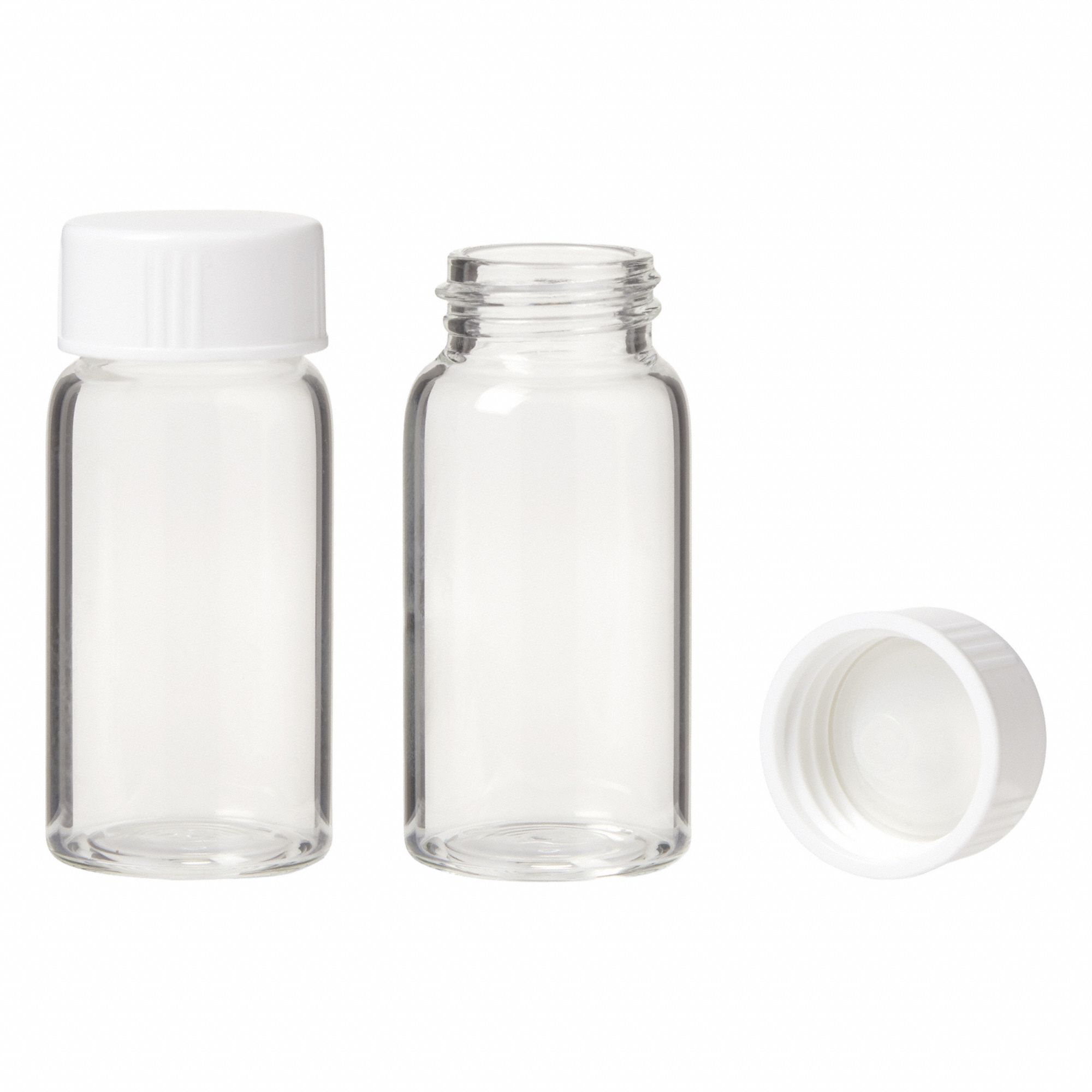 UNITED SCIENTIFIC SUPPLIES INC Glass Vials & Ampules: 20 mL, A, Includes Closure, Urea, Round (MPN UNSCVL001). Key specifications — Body Color: Colorless; Screw Closure Size: 22-400; Brand: UNITED SCIENTIFIC SUPPLIES INC; Bottom Shape: Round; Self-Standing: Self-Standing.