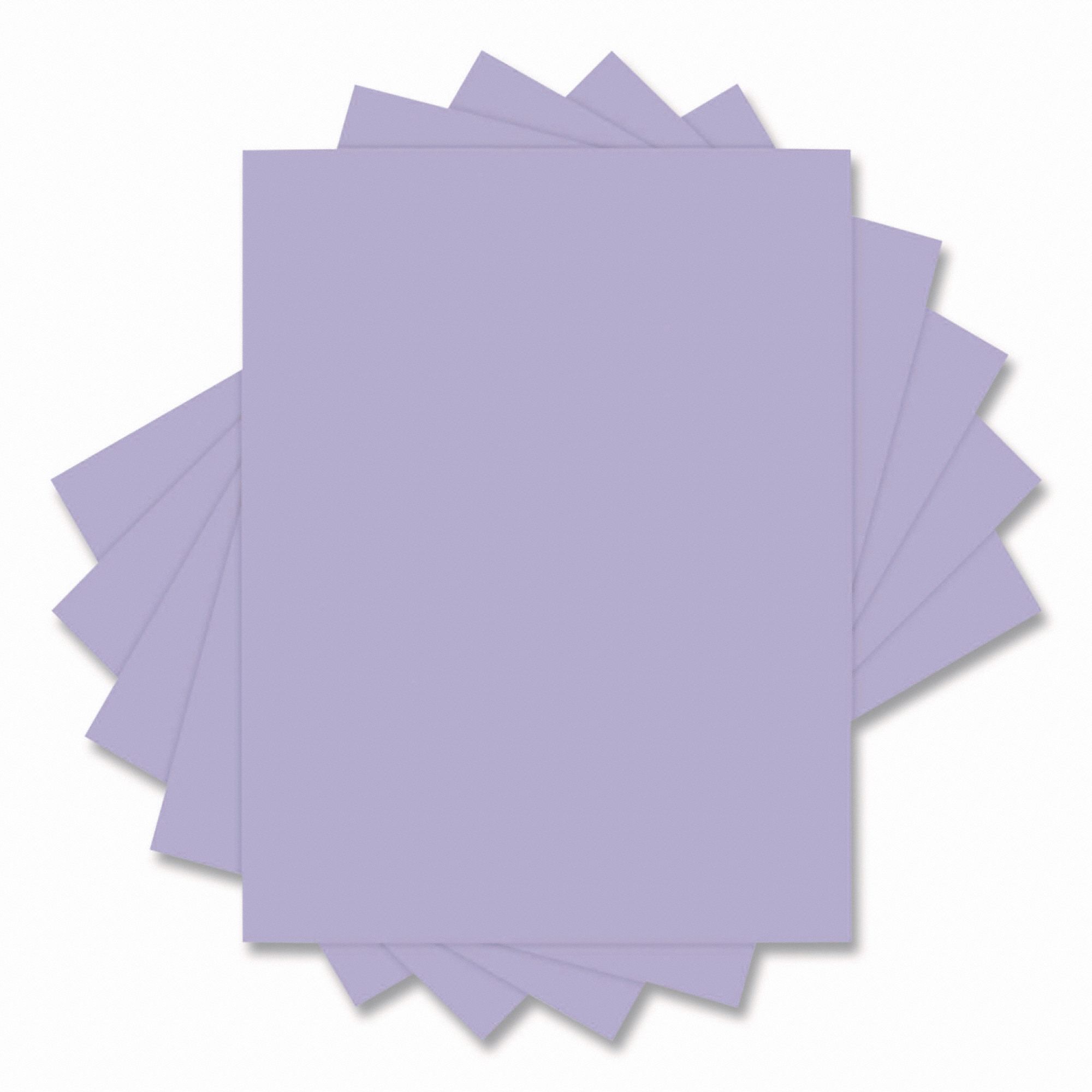Multipurpose Paper: 20 lb, 8-1/2 x 11 in, Letter, Orchid, Matte, 500 PK