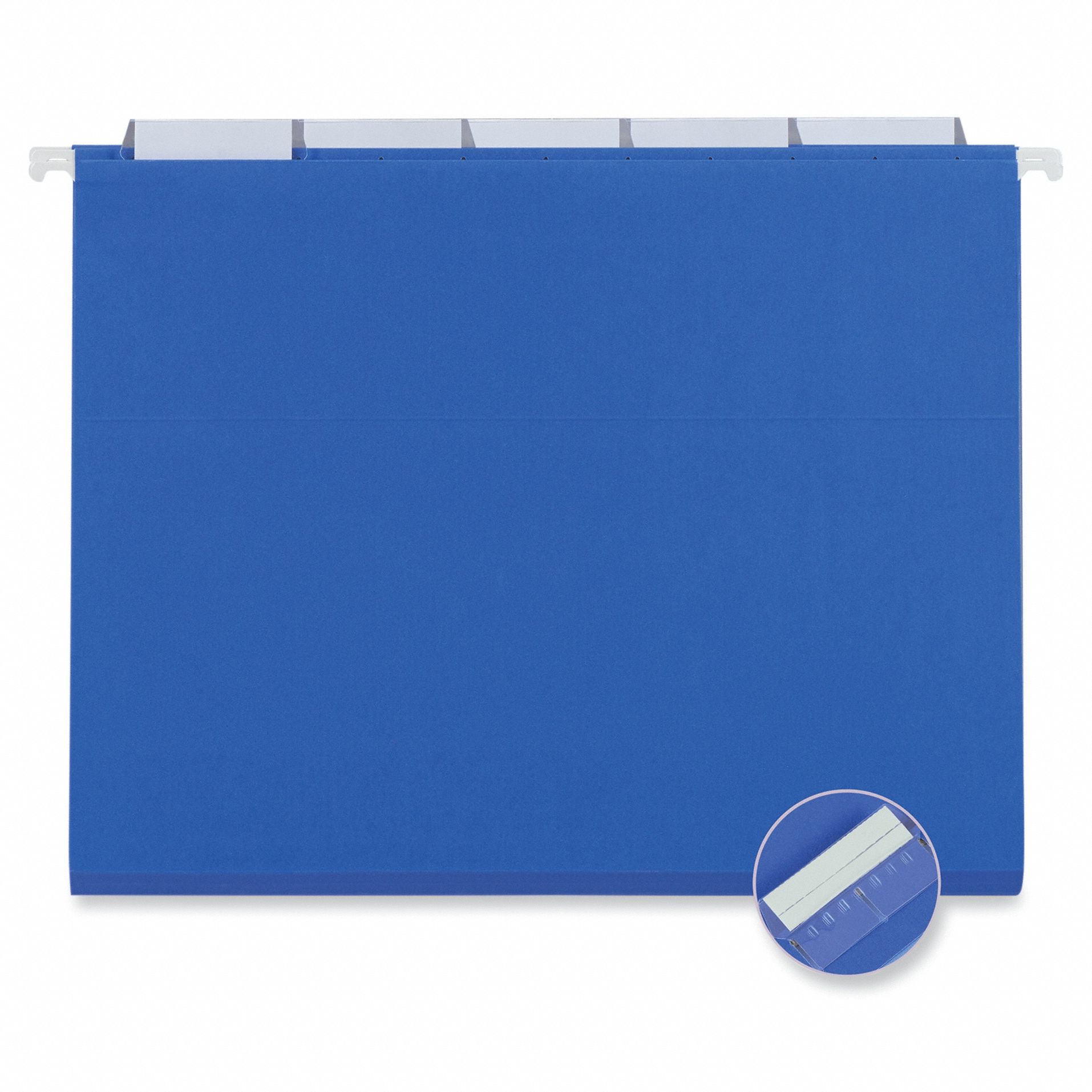 Hanging File Folders: 8 1/2 in Ht, 11 in Wd, 11 Pt. Stock, 3/4 in Expanded Dp, 25 PK