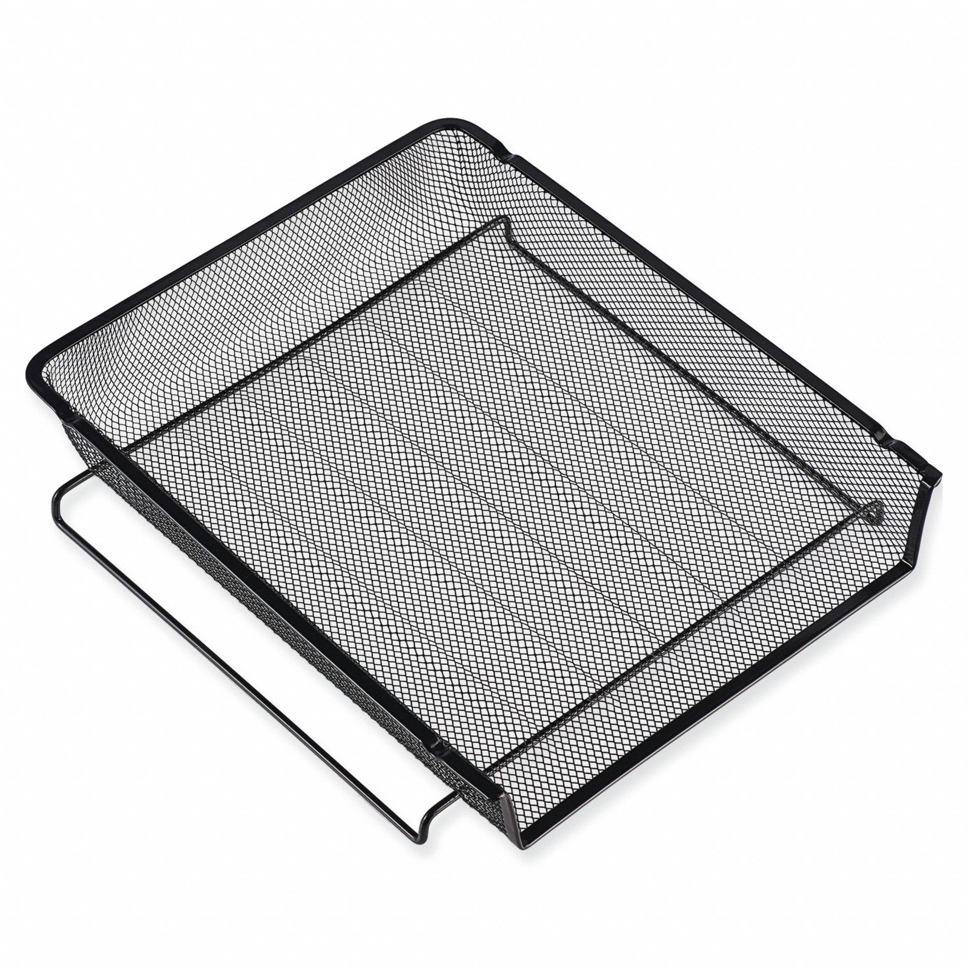 Tray Stackable Side Load Mesh Black