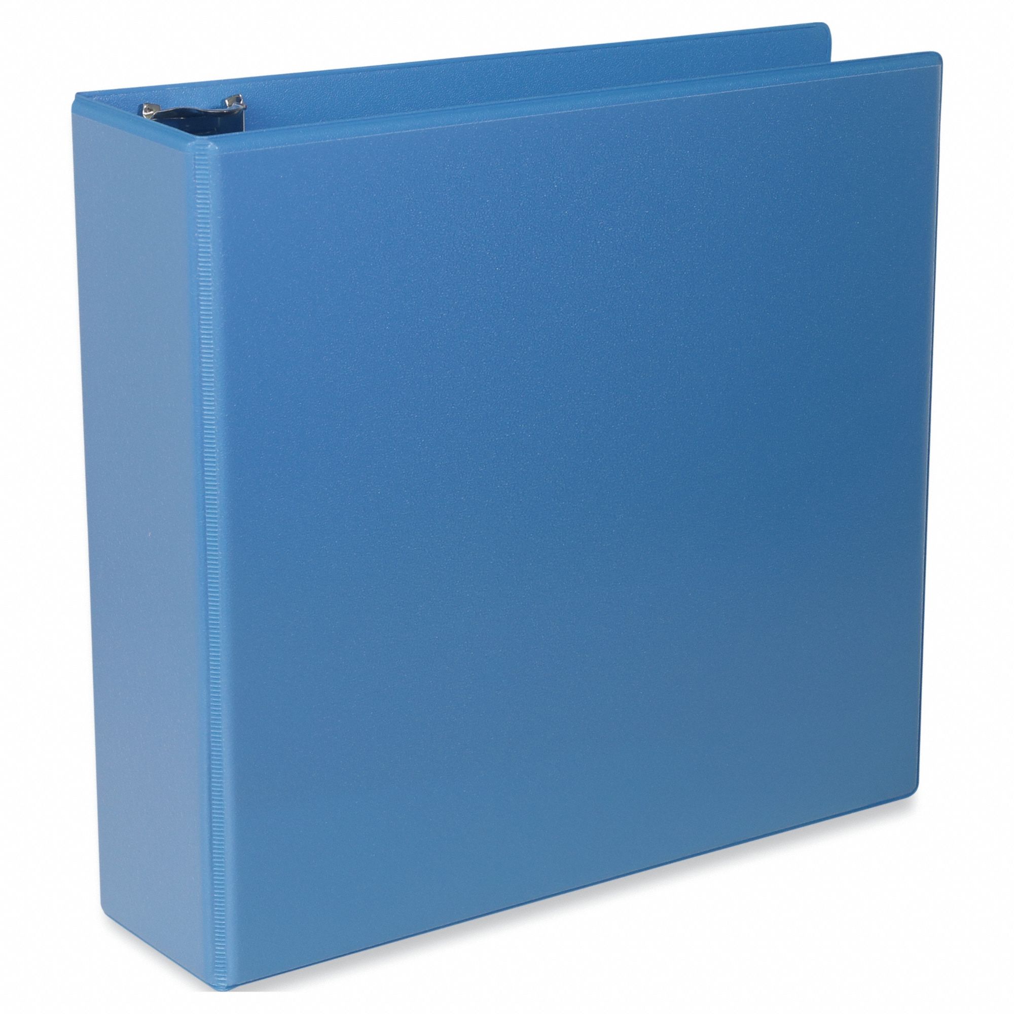 Ring Binder: 3 in Ring Size, Slant D-Ring, 600 Sheet Capacity, Clear Sleeve, Polypropylene