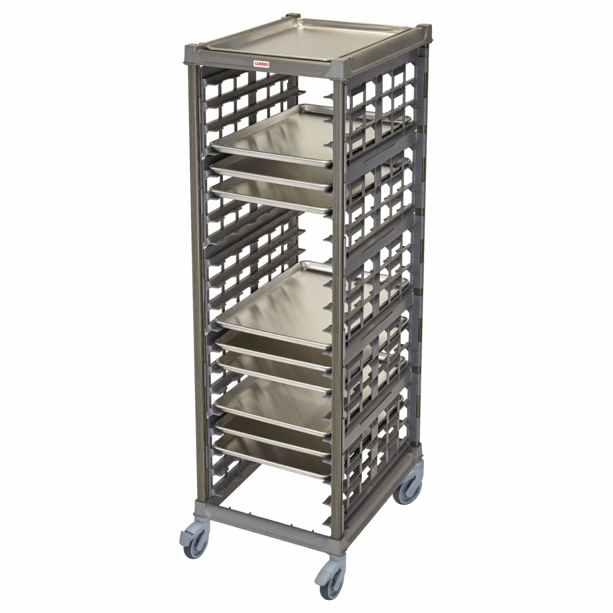 Bun Pan/Sheetpan Rack: 20 Slots, 3 in Betw Shelves, 350 lb Capac, 25 1/2 in Wd, 72 3/8 in Ht