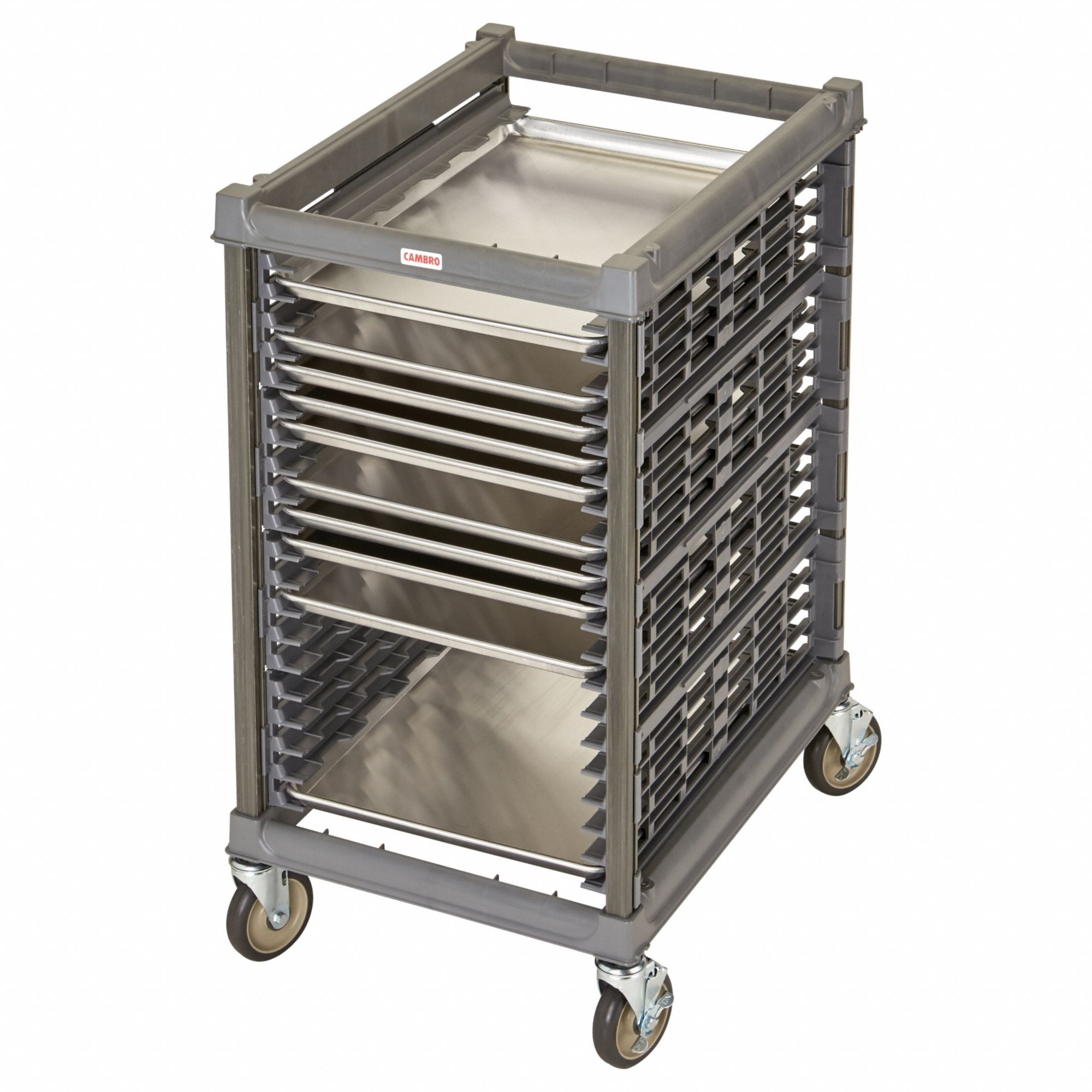 Bun Pan/Sheetpan Rack: 20 Slots, 1 1/2 in Betw Shelves, 175 lb Capac, 25 1/2 in Wd, 32 in Dp