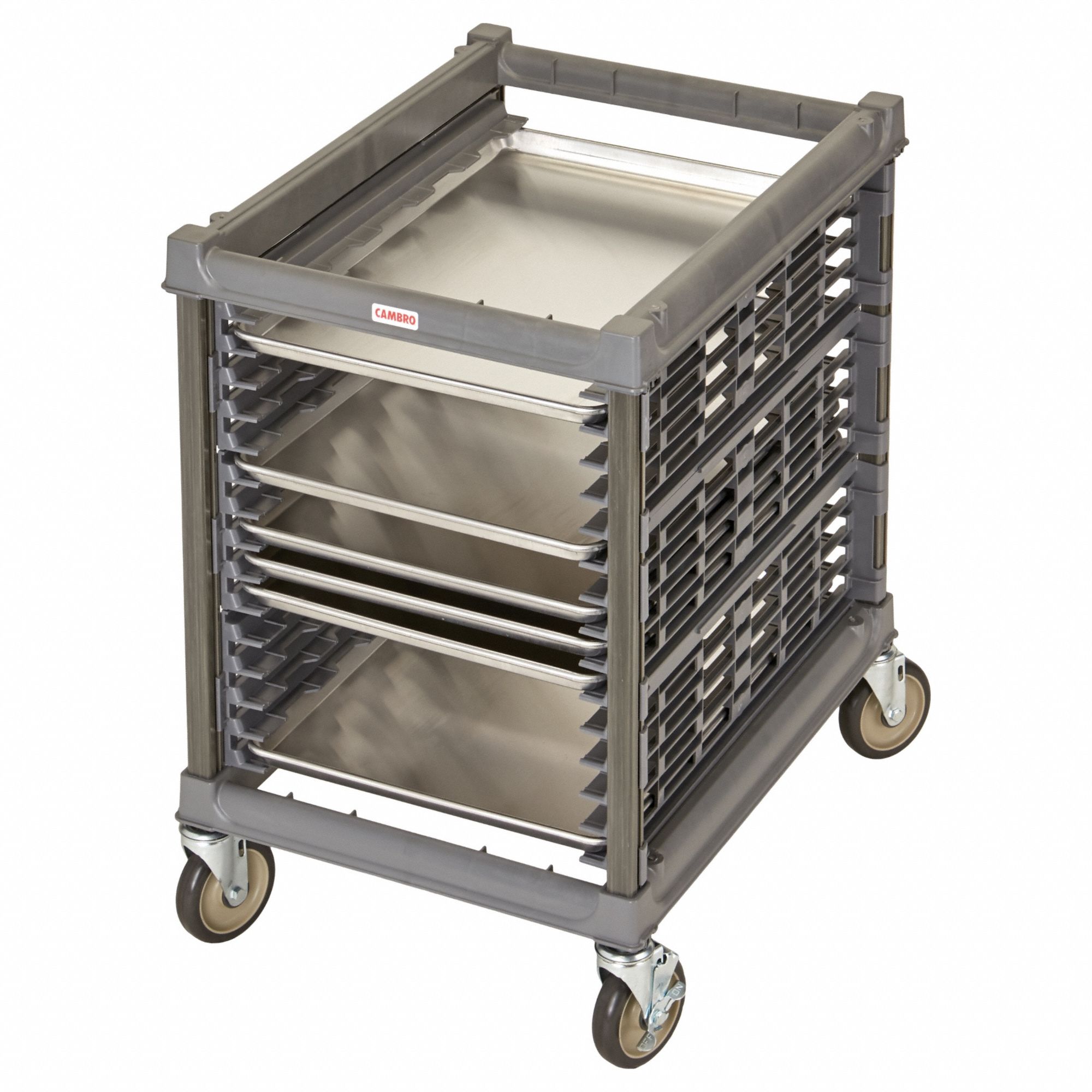 Bun Pan/Sheetpan Rack: 15 Slots, 1 1/2 in Betw Shelves, 90 lb Capac, 23 1/4 in Wd, Half Size