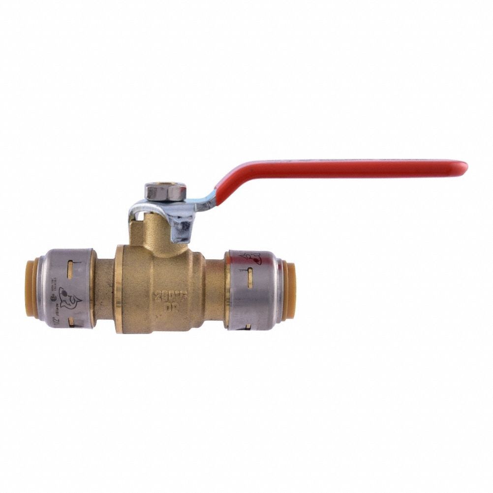 Manual 2-Way Ball Valve Push Brass