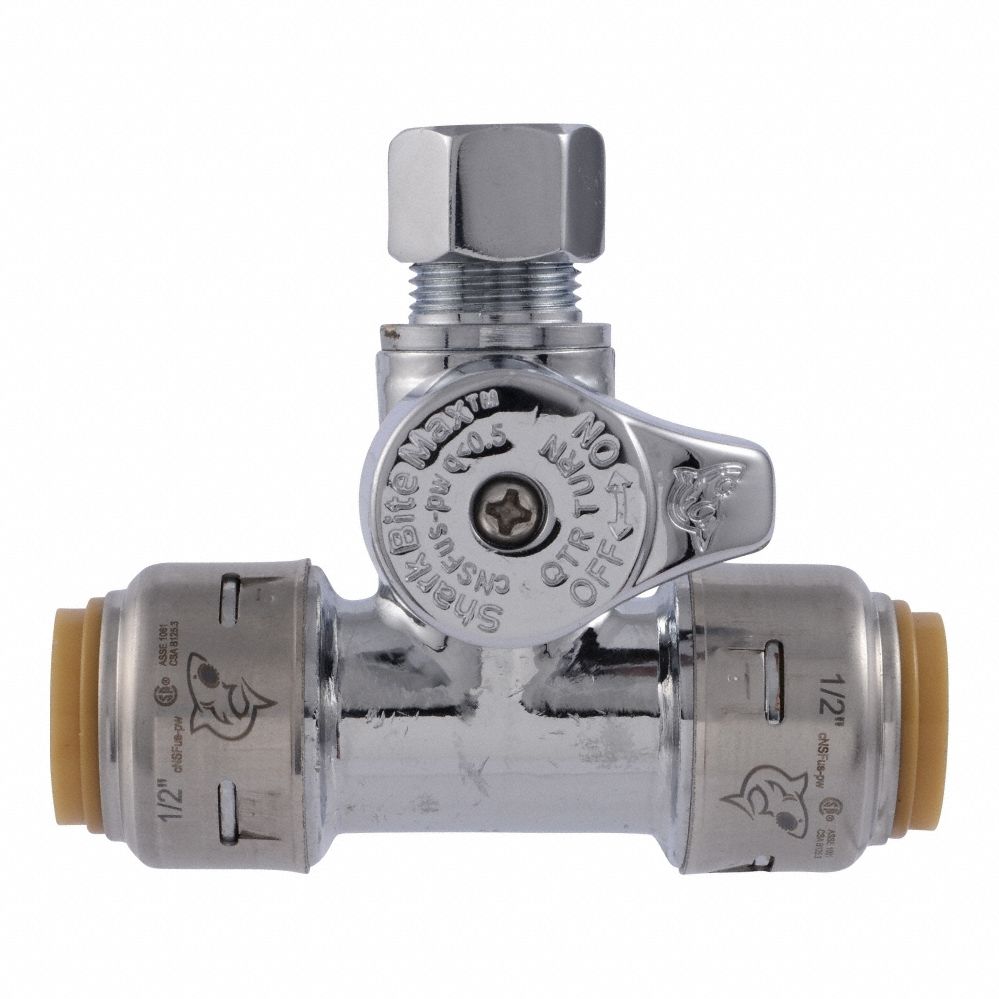 Tee Stop Valve 1/2 Inlet Size