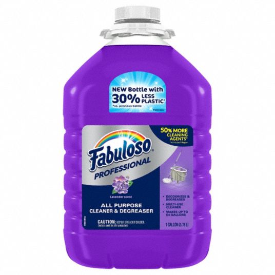 FABULOSO, Jug, 1 gal Container Size, All Purpose Cleaner/Degreaser -  2NDR8