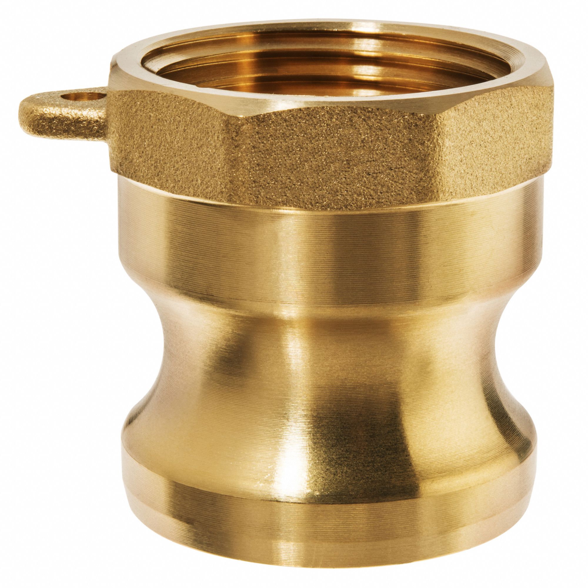 CAM AND GROOVE COUPLING, NPT, 2 IN, TYPE A, BRASS/BUNA-N, 250 PSI